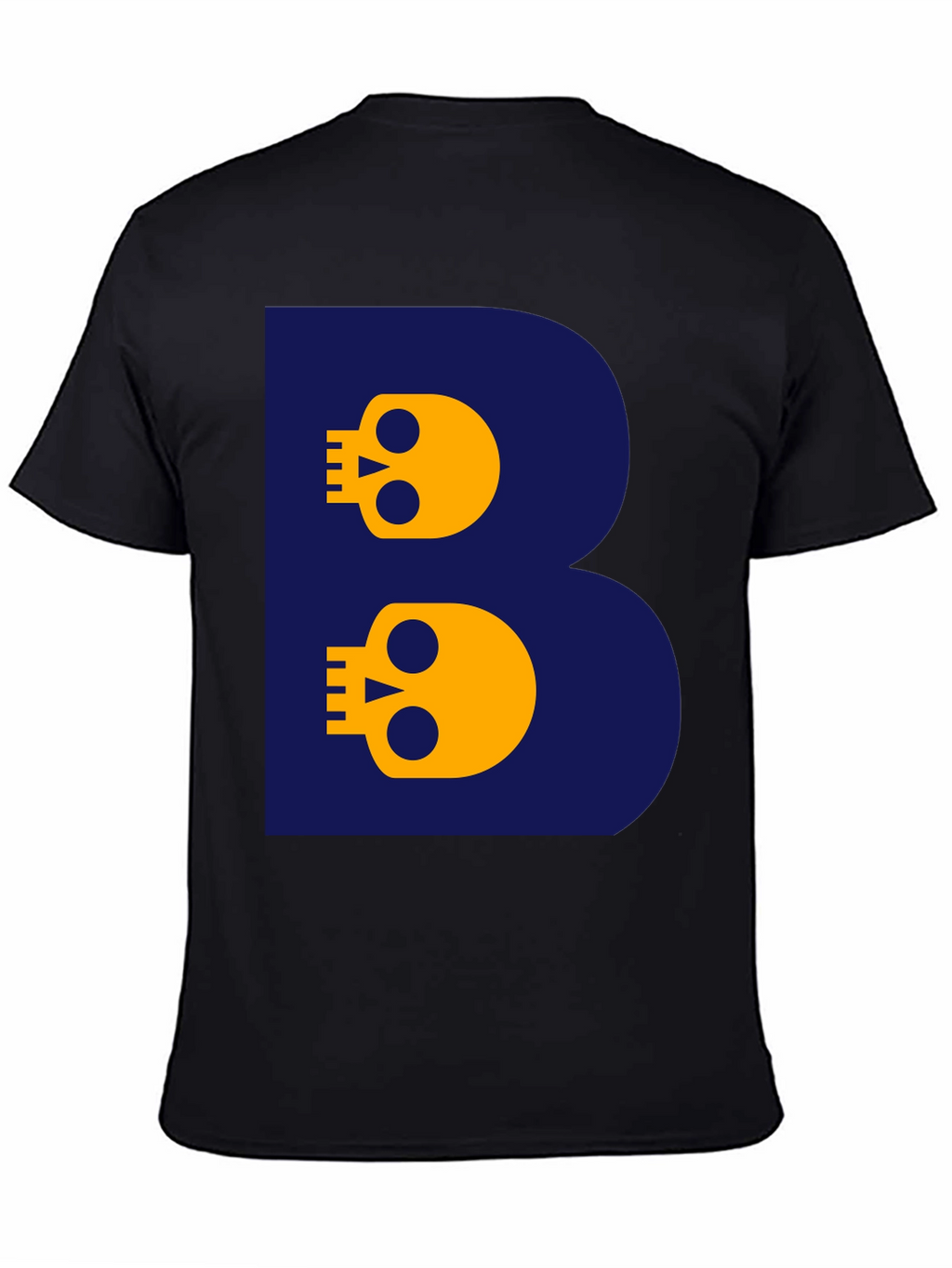 Skull Letter B T-Shirt - Bold Graphic Tee