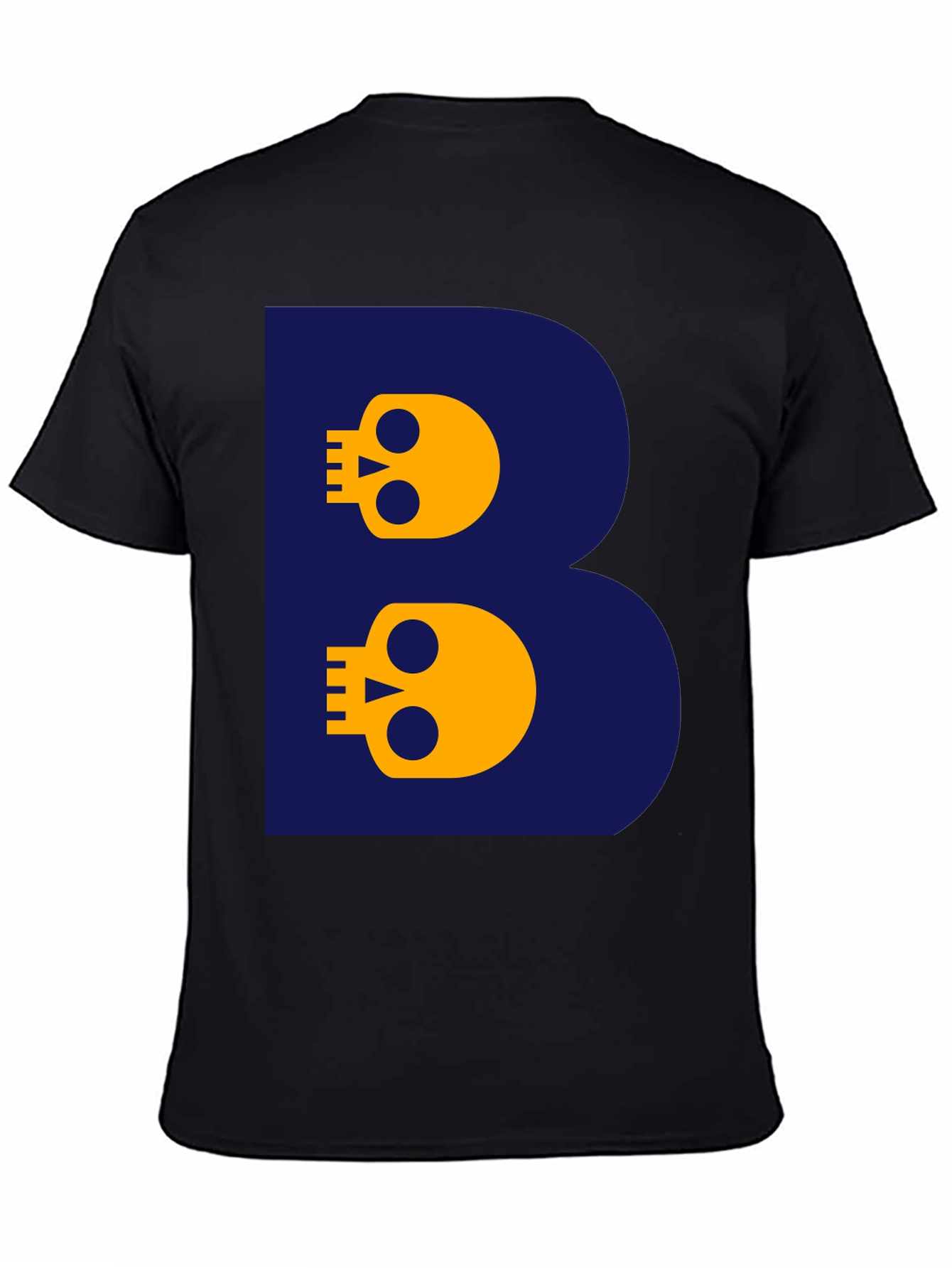 Skull Letter B T-Shirt - Bold Graphic Tee