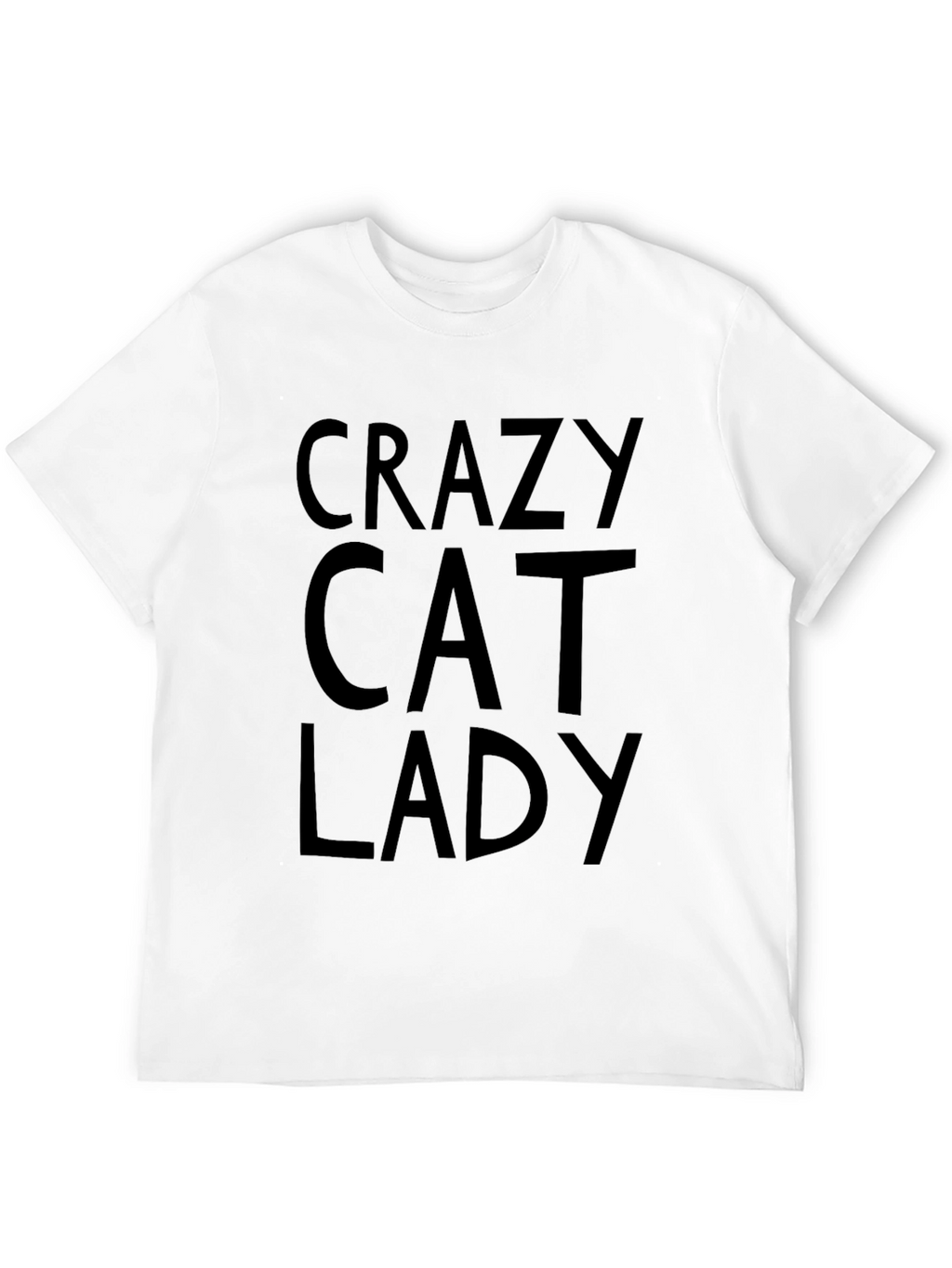 Crazy Cat Lady Graphic T-Shirt - Black