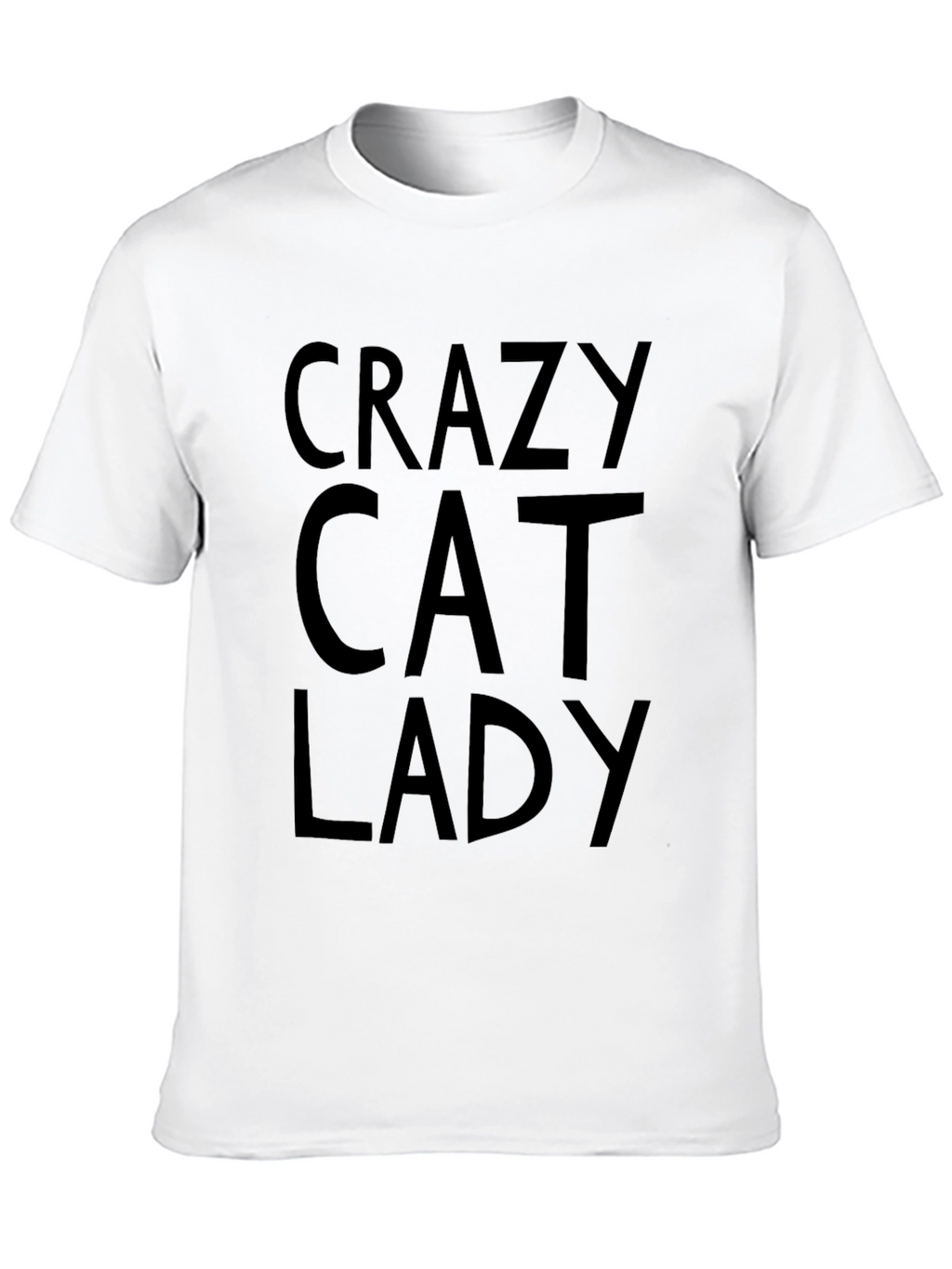 Crazy Cat Lady Graphic T-Shirt - Black
