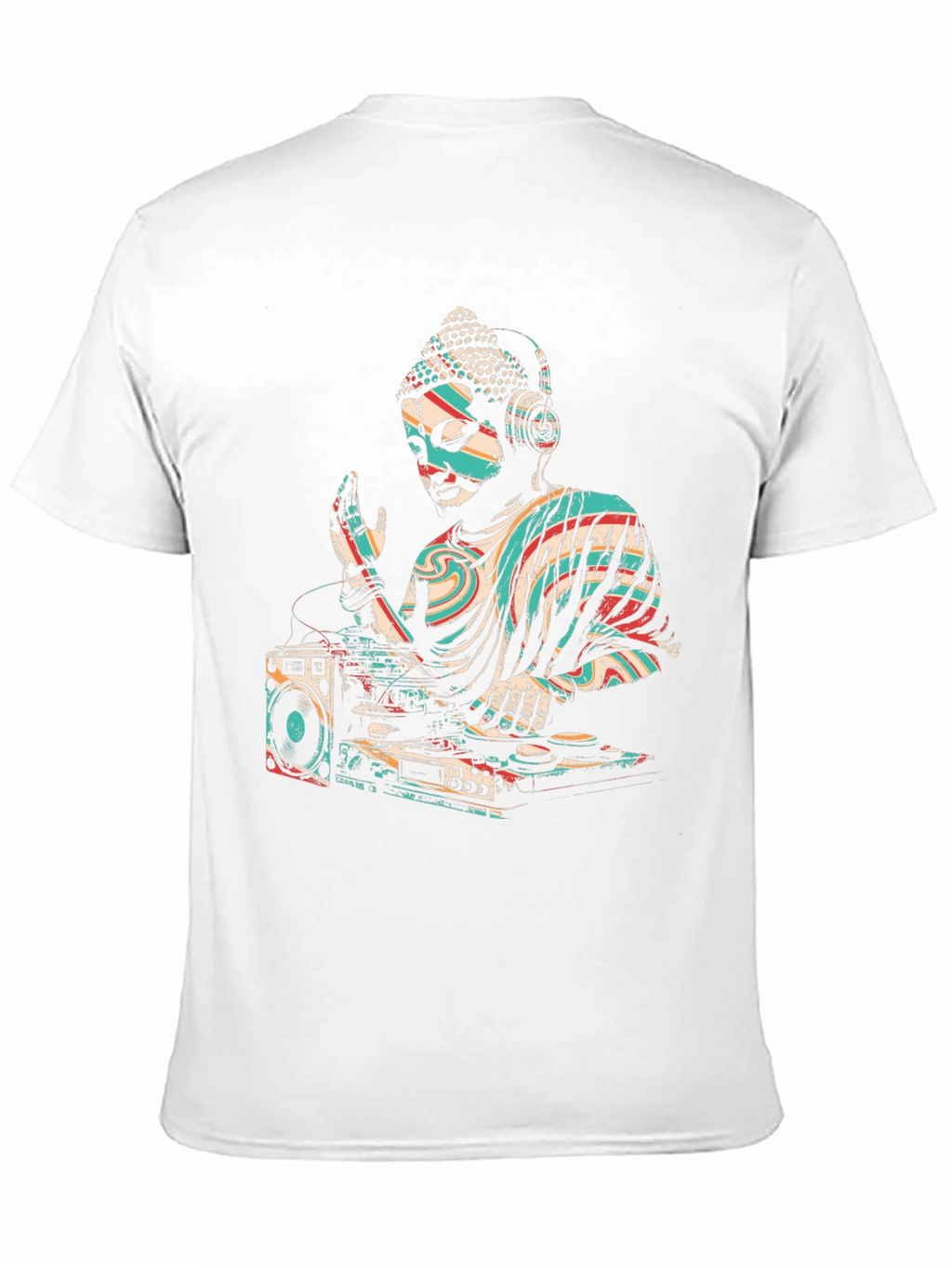 DJ Buddha Graphic Tee - Cool Spiritual Style