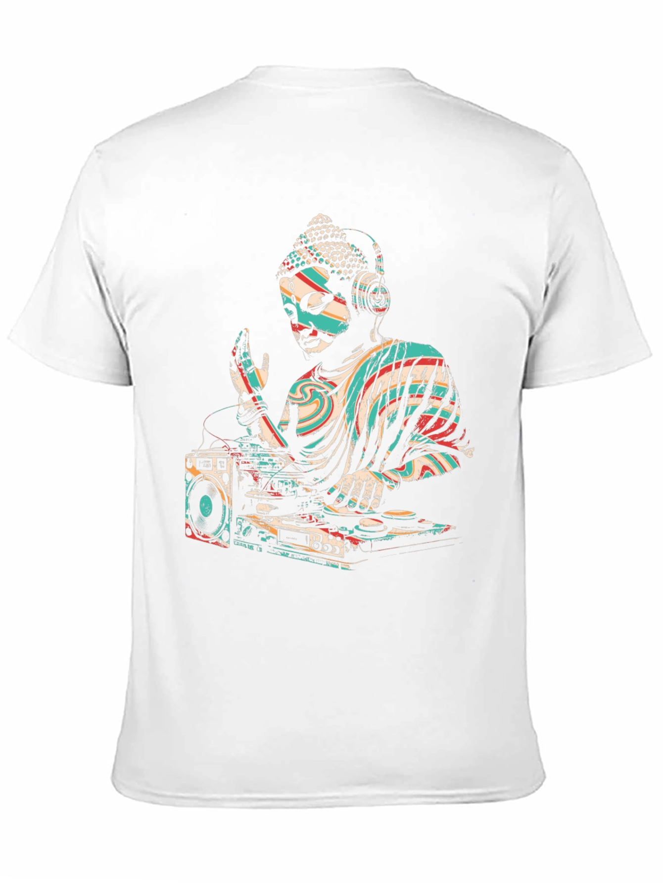 DJ Buddha Graphic Tee - Cool Spiritual Style