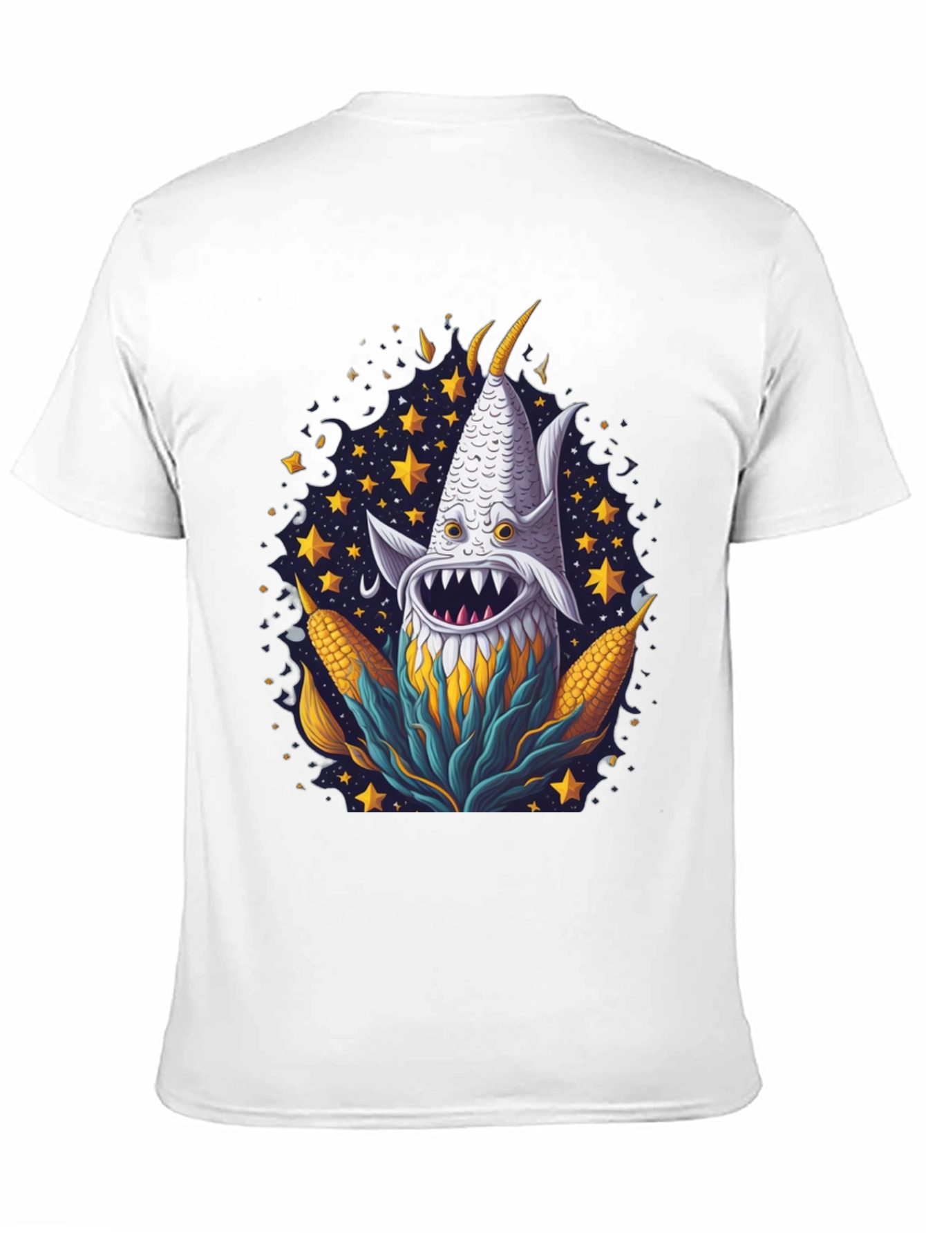 Corn Monster Graphic Tee - Unique Design