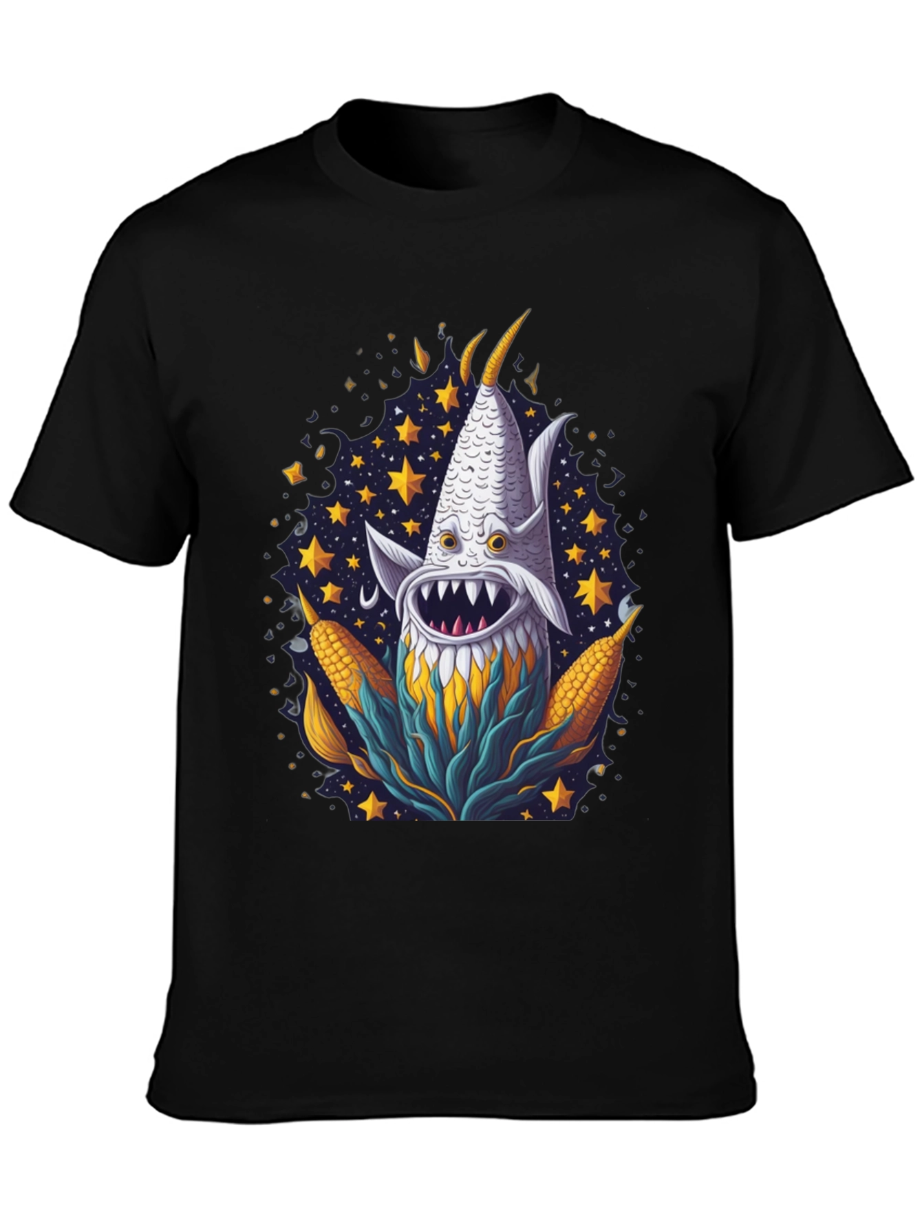 Corn Monster Graphic Tee - Unique Design