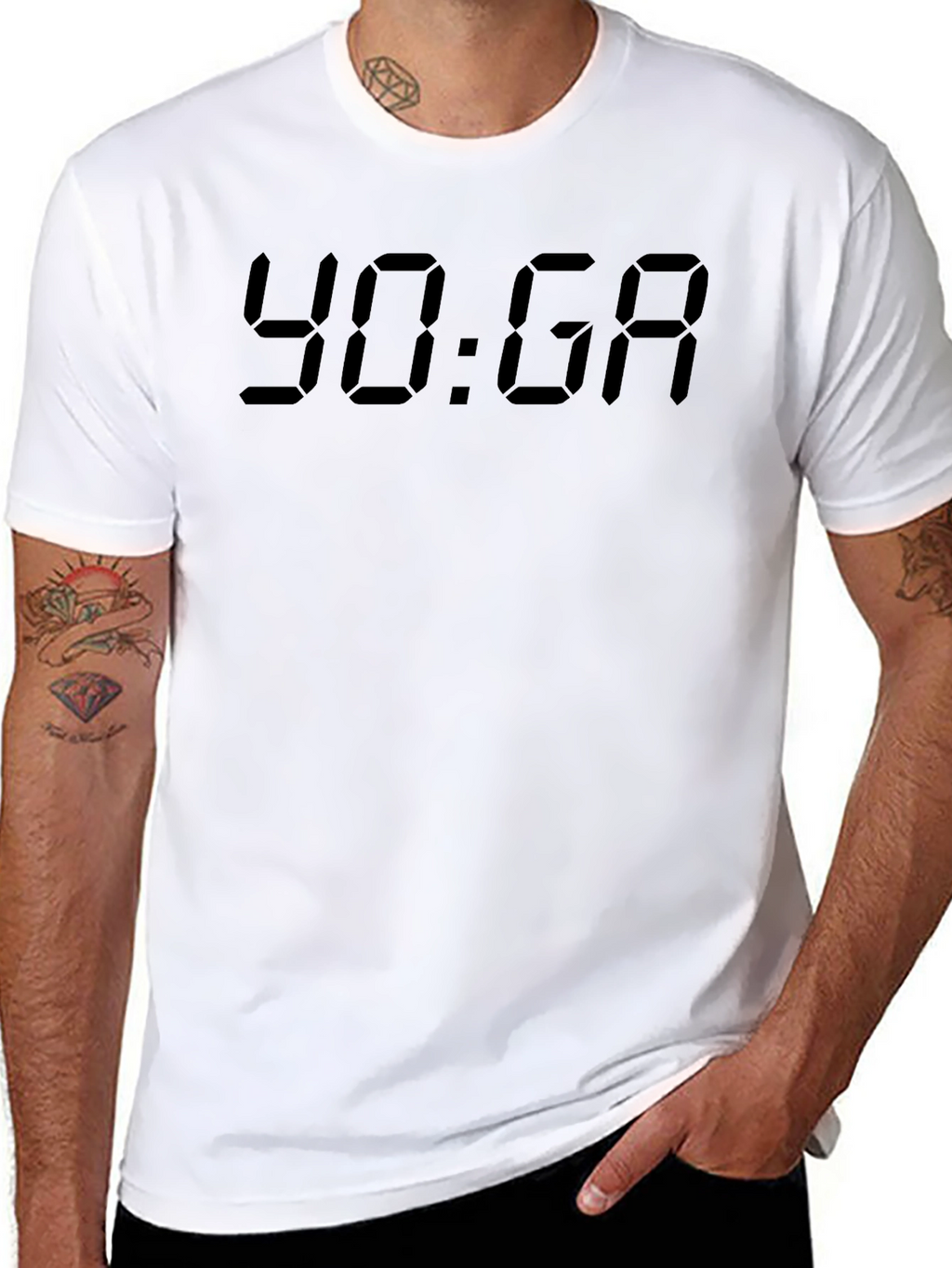 YOGA Digital T-Shirt - Black Tee
