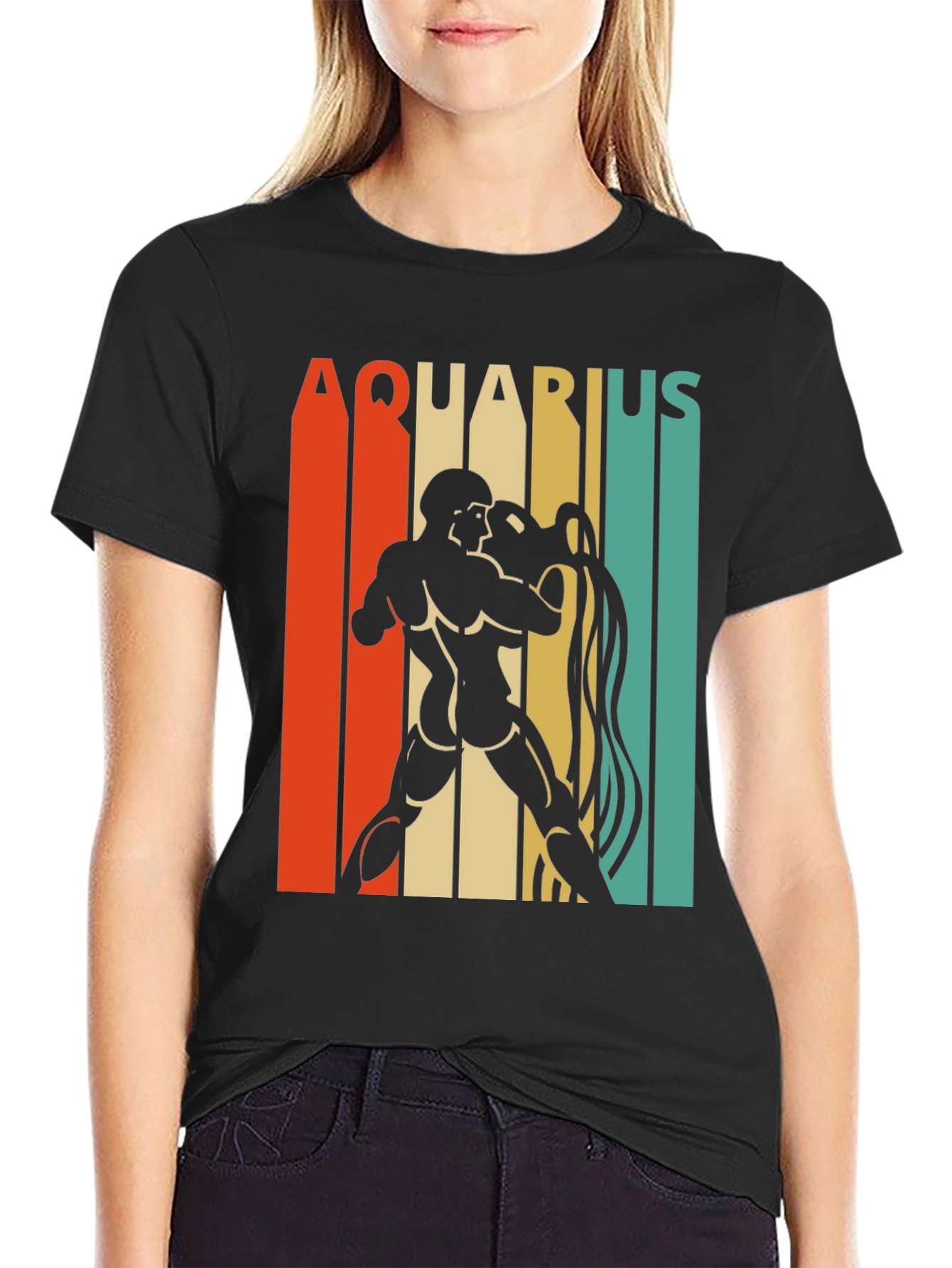 Aquarius Zodiac Sign Graphic Tee