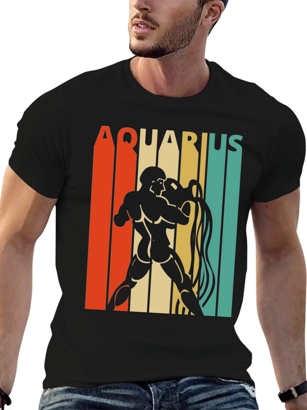 Aquarius Zodiac Sign Graphic Tee