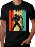 Aquarius Zodiac Sign Graphic Tee