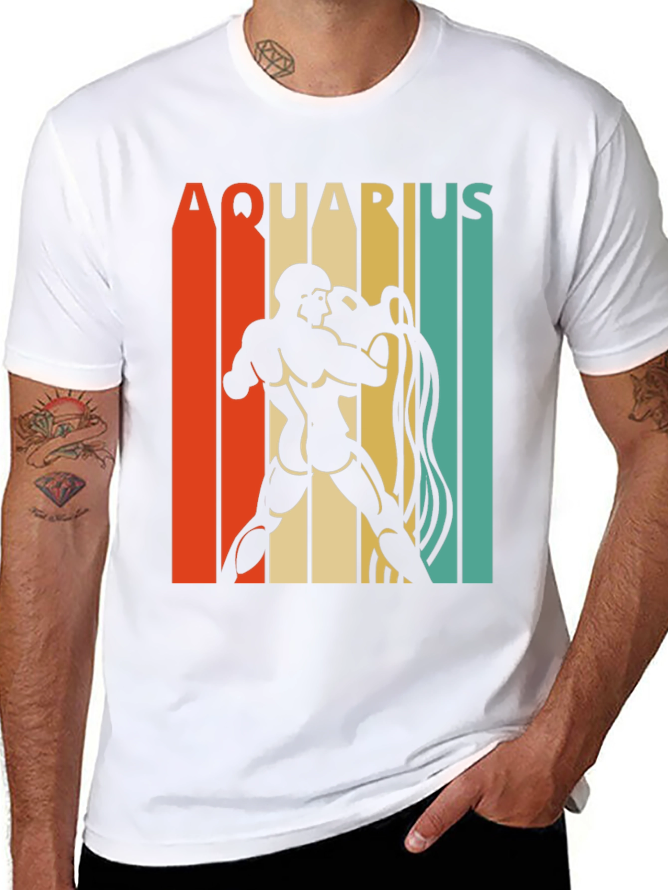 Aquarius Zodiac Sign Graphic Tee