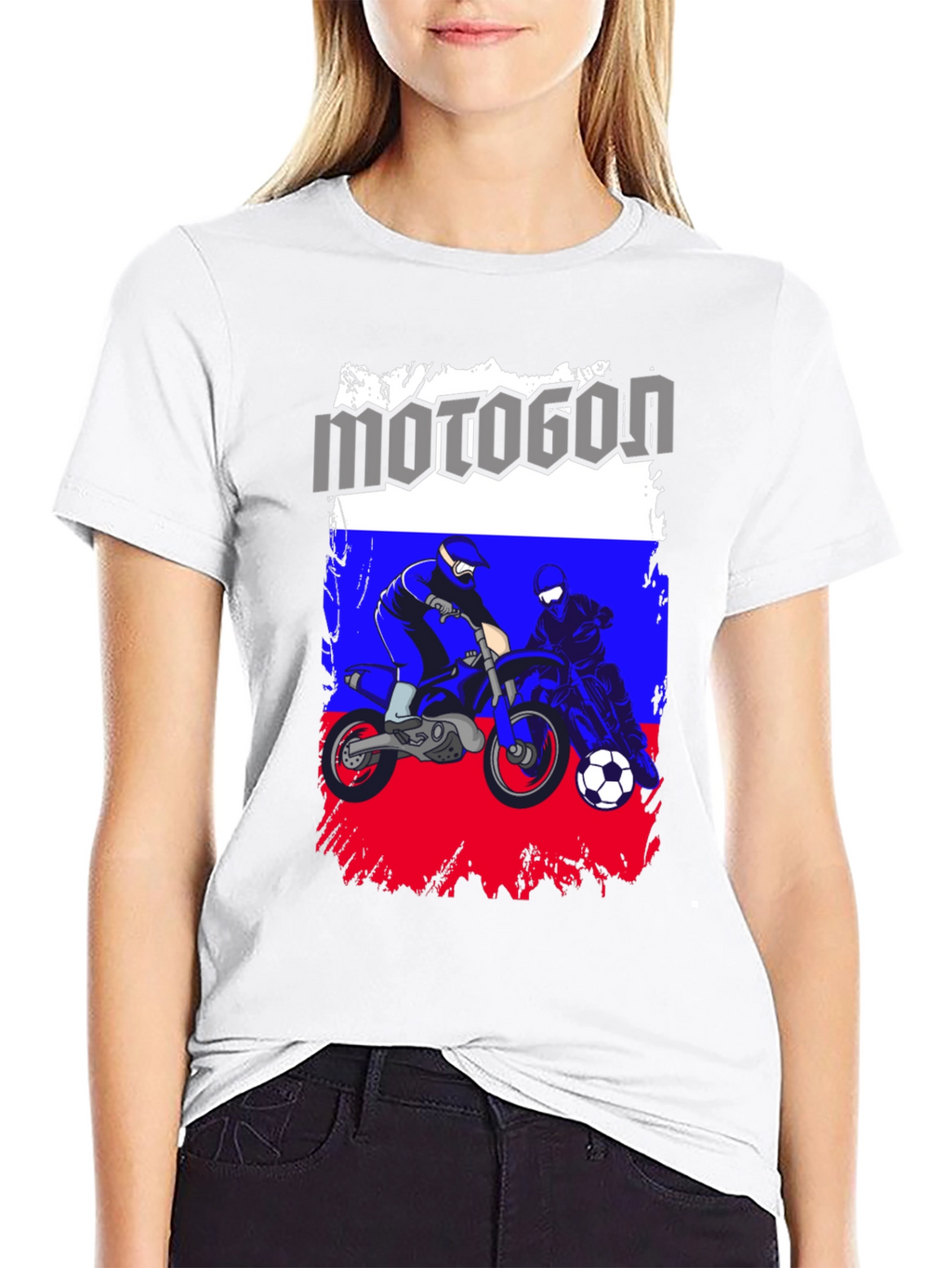 Motogon Russia Flag T-Shirt