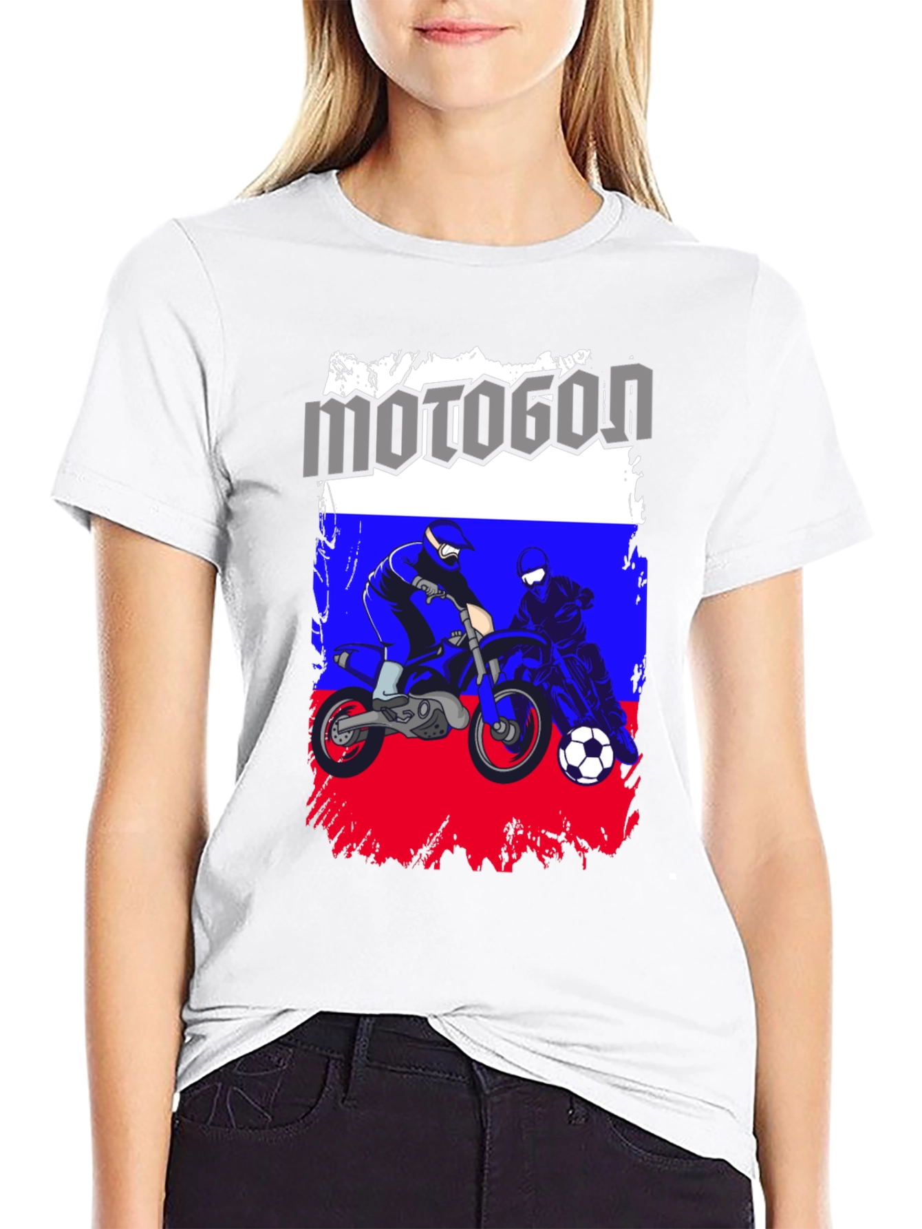 Motogon Russia Flag T-Shirt