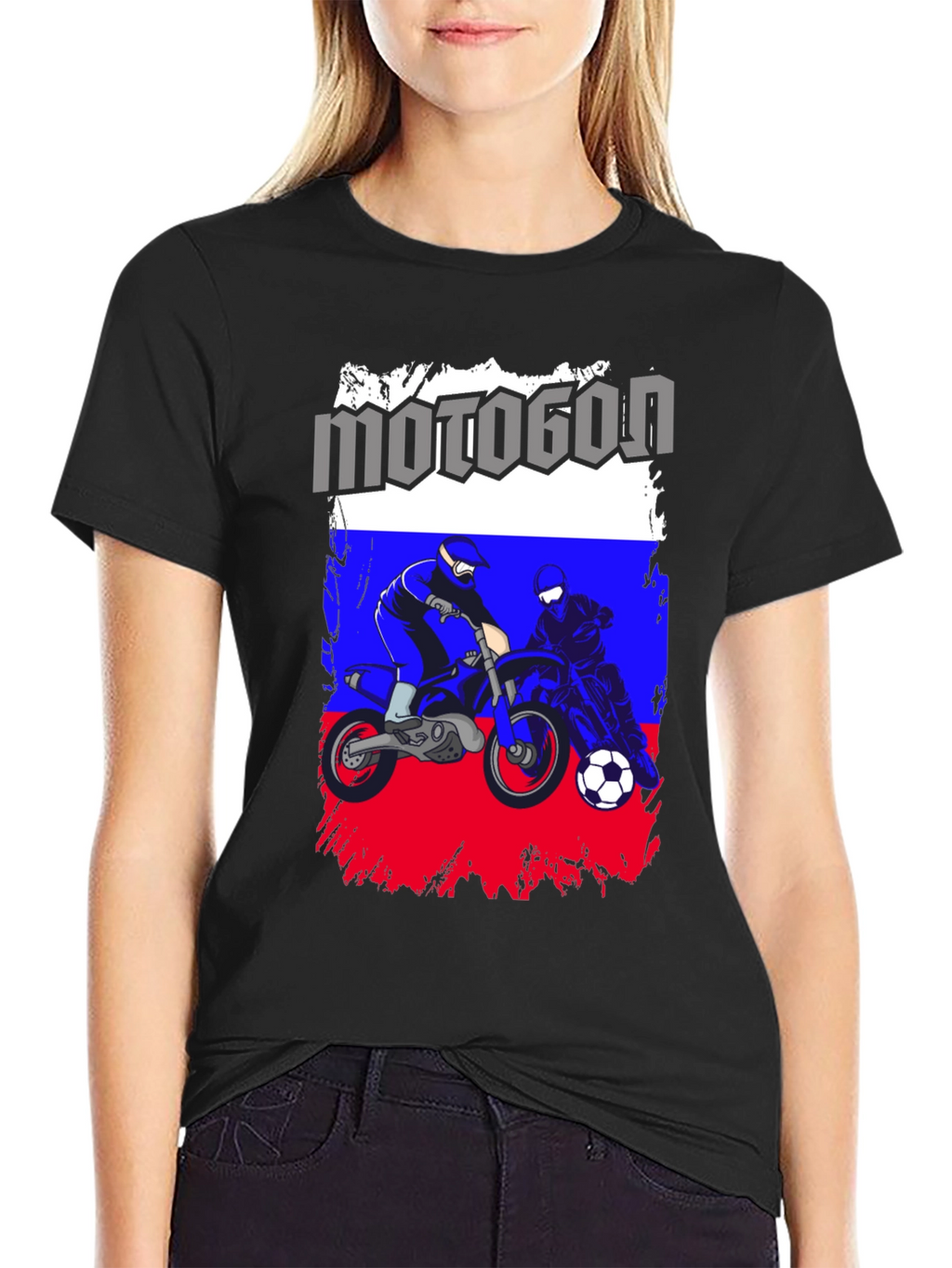 Motogon Russia Flag T-Shirt
