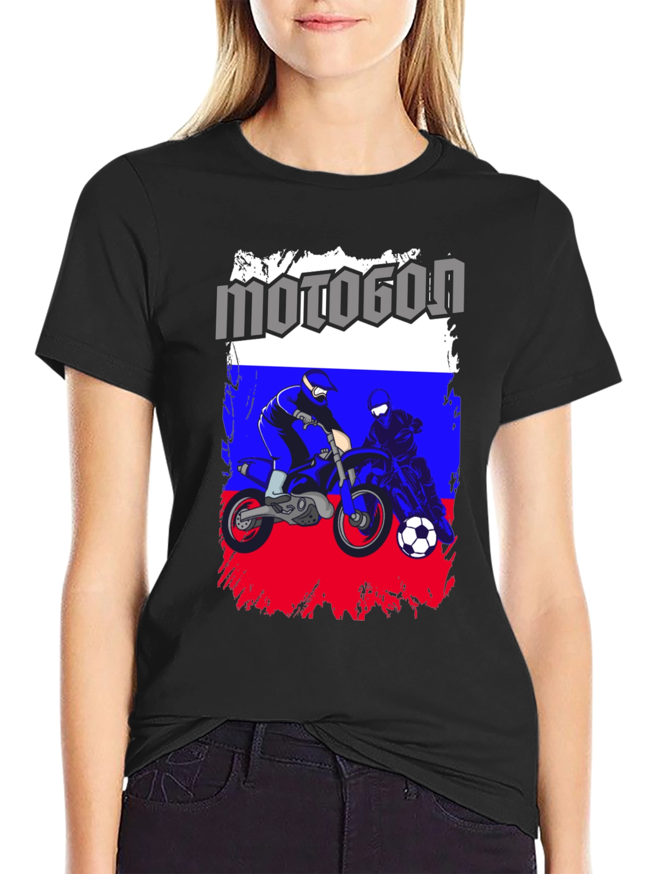 Motogon Russia Flag T-Shirt