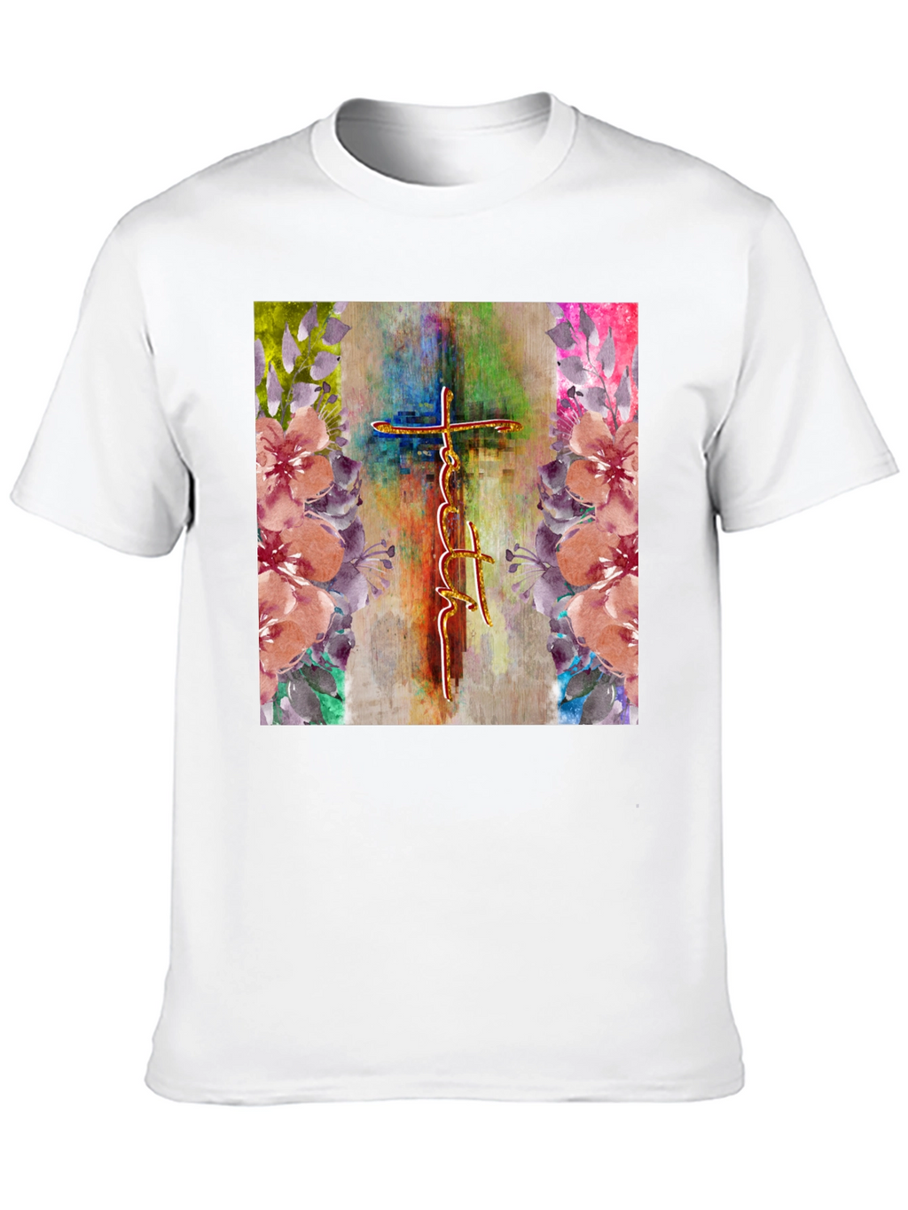 Faith Cross Floral Graphic Tee