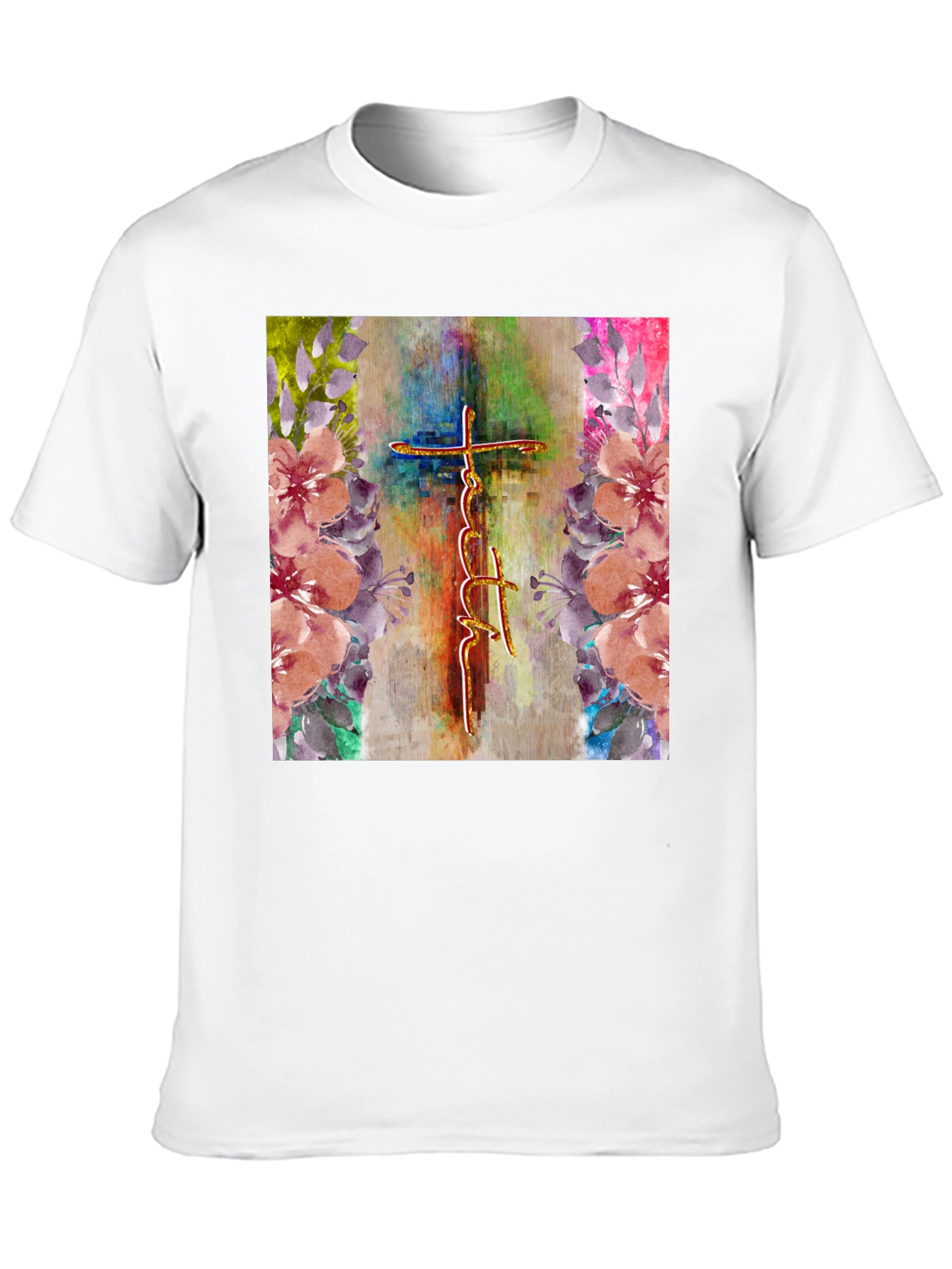 Faith Cross Floral Graphic Tee