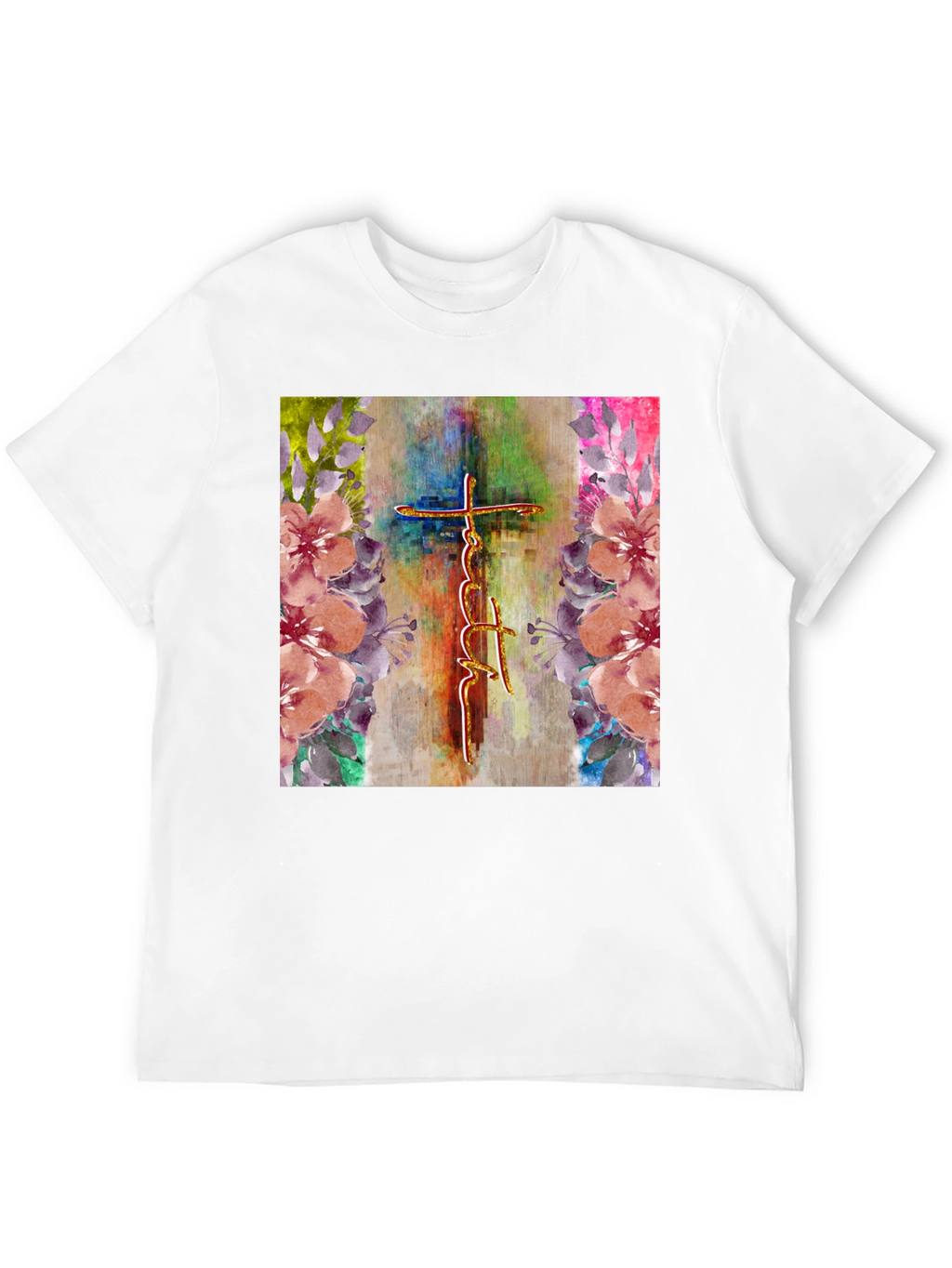 Faith Cross Floral Graphic Tee