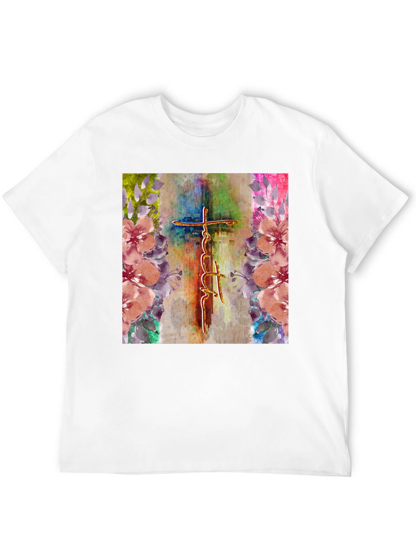 Faith Cross Floral Graphic Tee