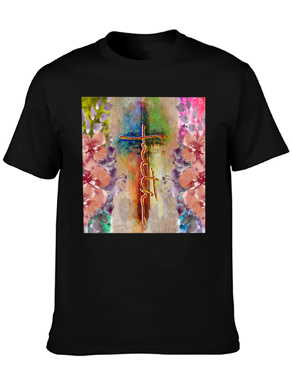 Faith Cross Floral Graphic Tee