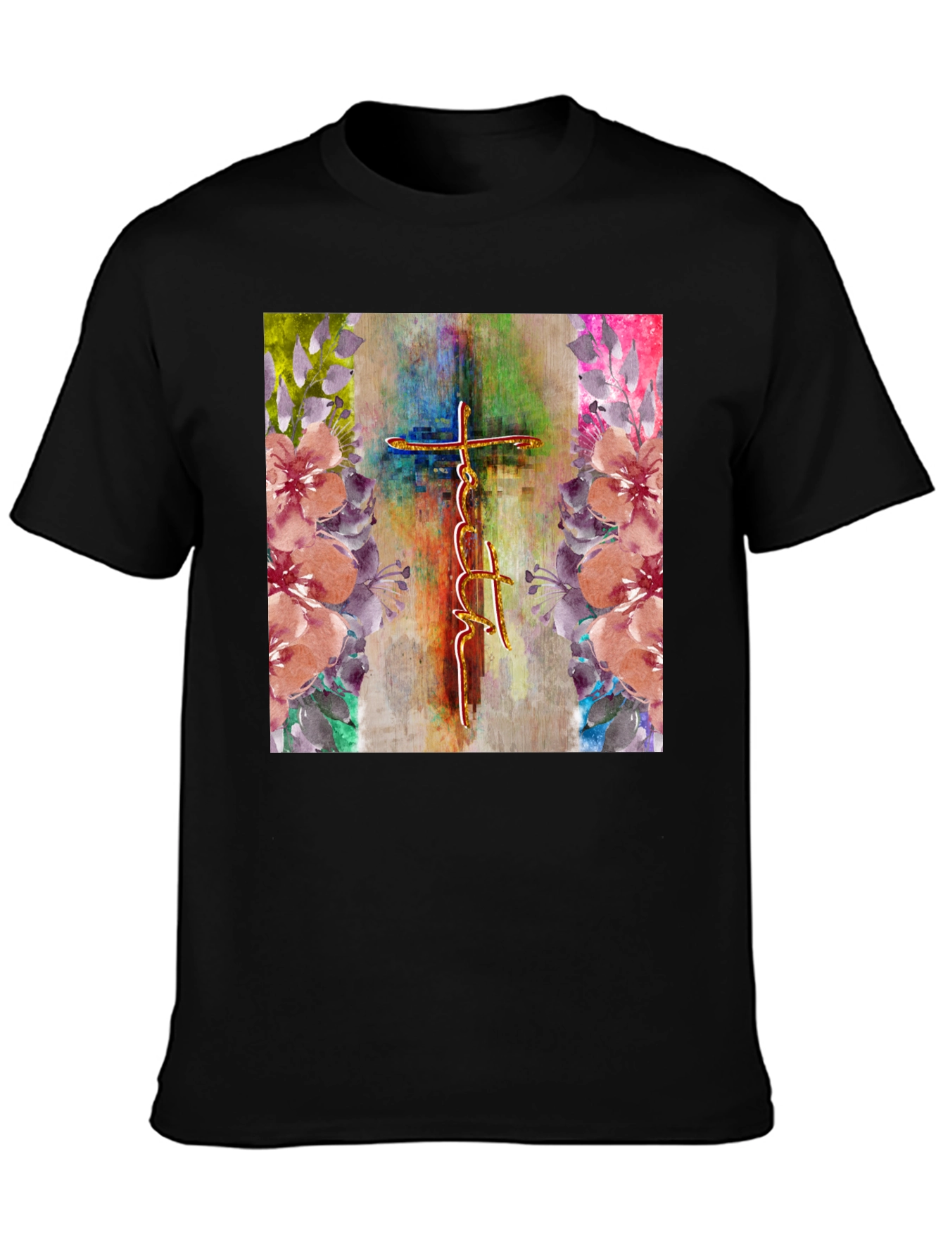Faith Cross Floral Graphic Tee