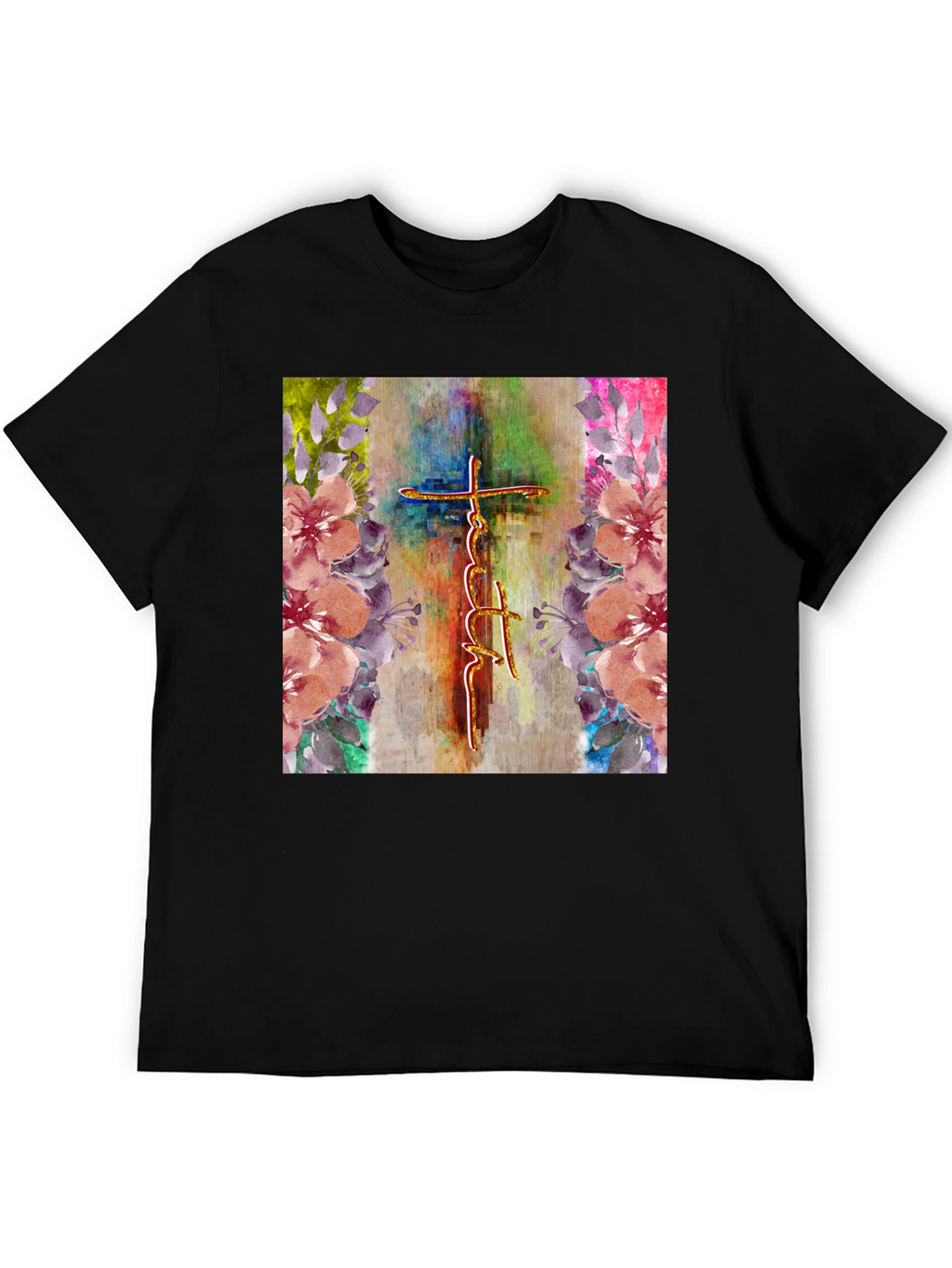 Faith Cross Floral Graphic Tee