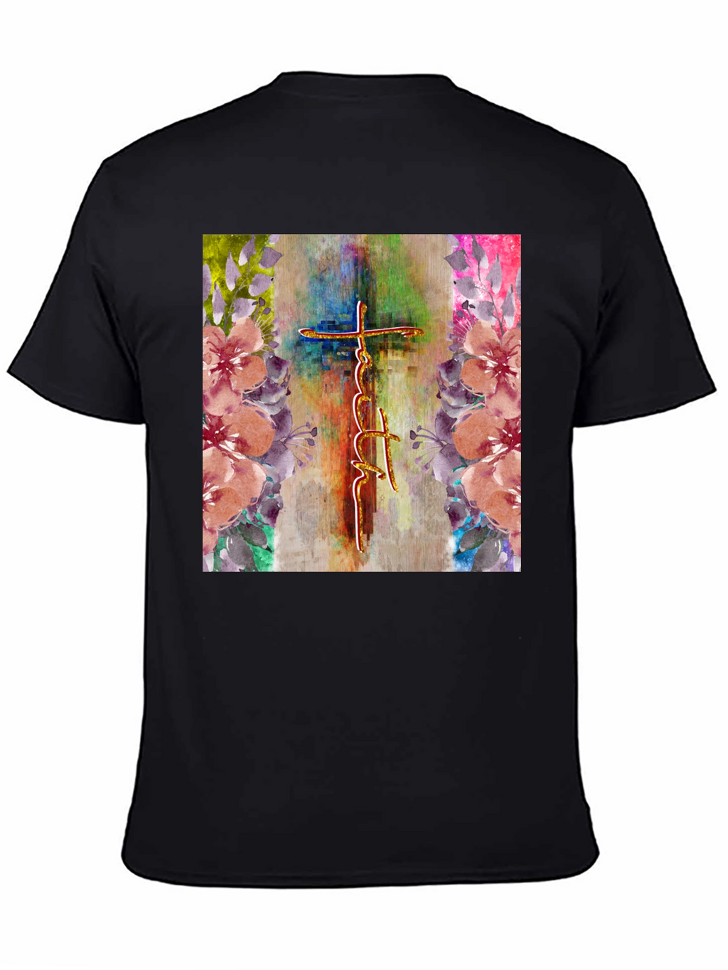 Faith Cross Floral Graphic Tee