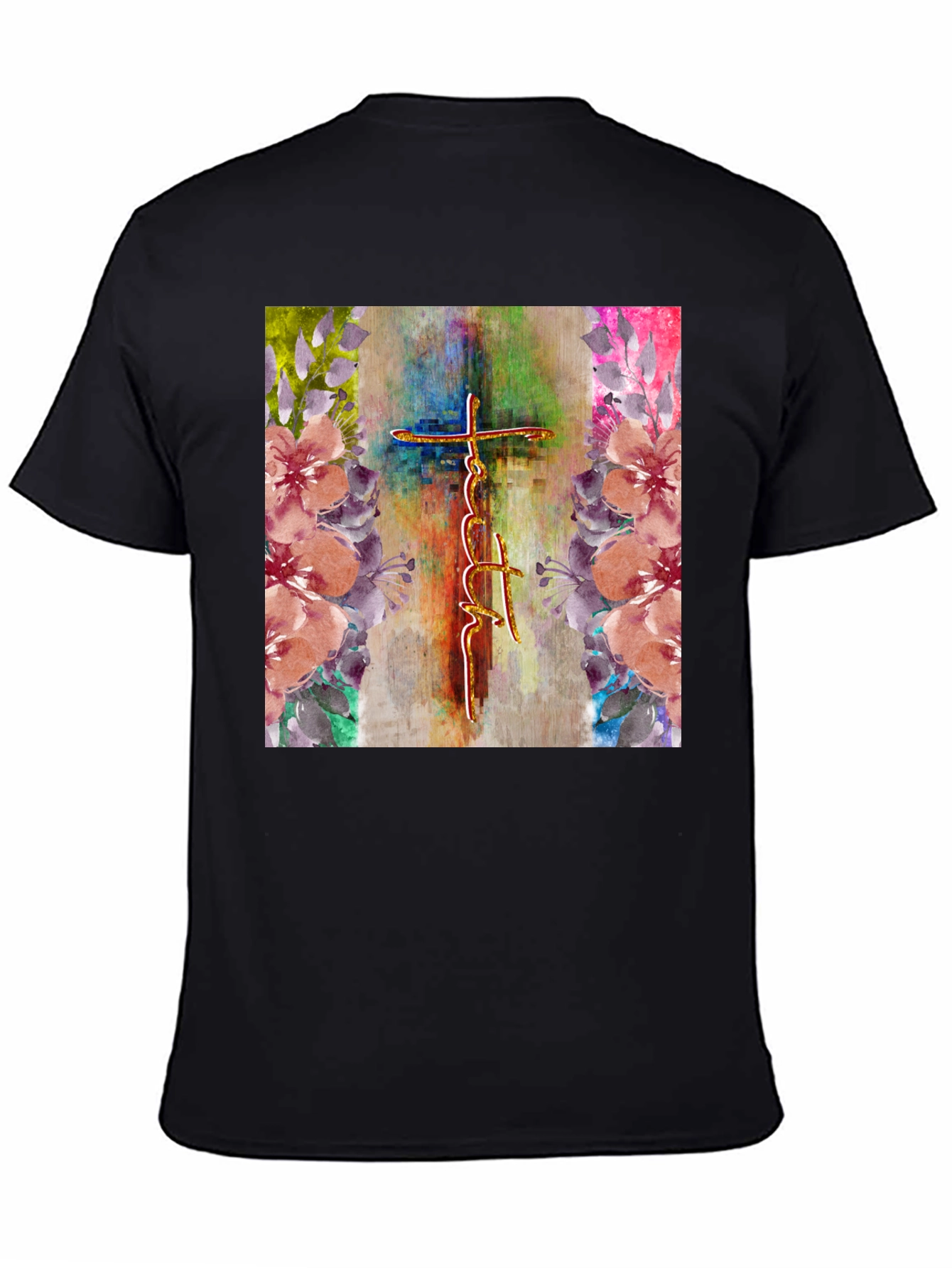 Faith Cross Floral Graphic Tee