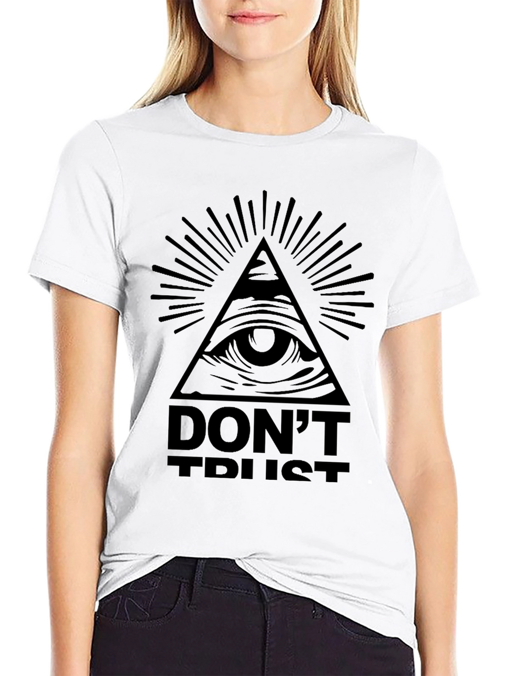 Illuminati Eye Graphic T-Shirt - Dont Trust Tee