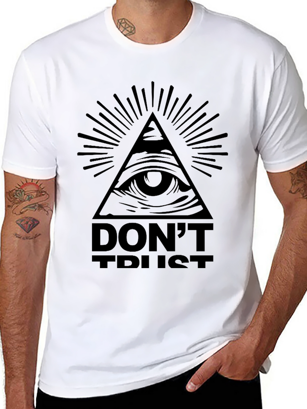 Illuminati Eye Graphic T-Shirt - Dont Trust Tee