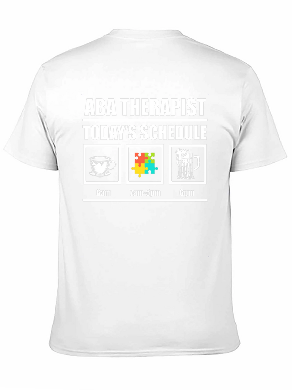 ABA Therapist Schedule Graphic T-Shirt