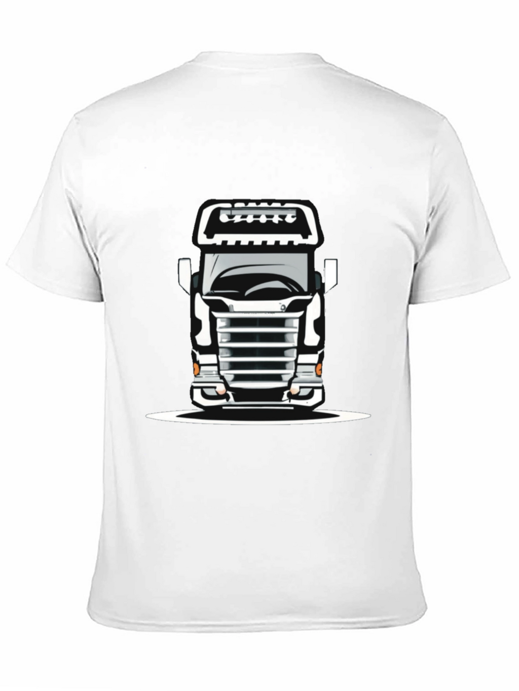 Truck Graphic Tee - Bold Black Cotton T-Shirt