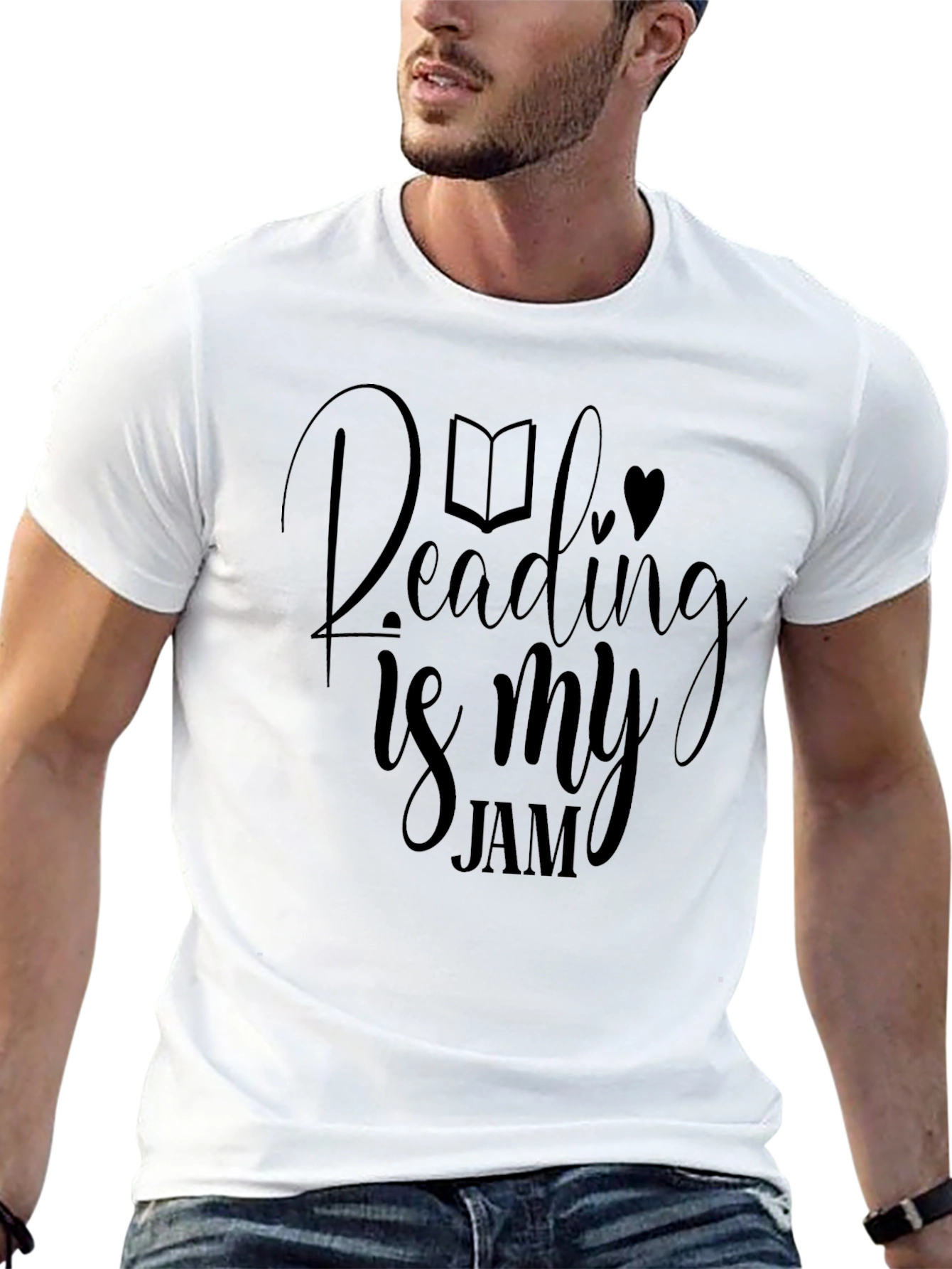 Reading is My Jam Black Graphic Tee