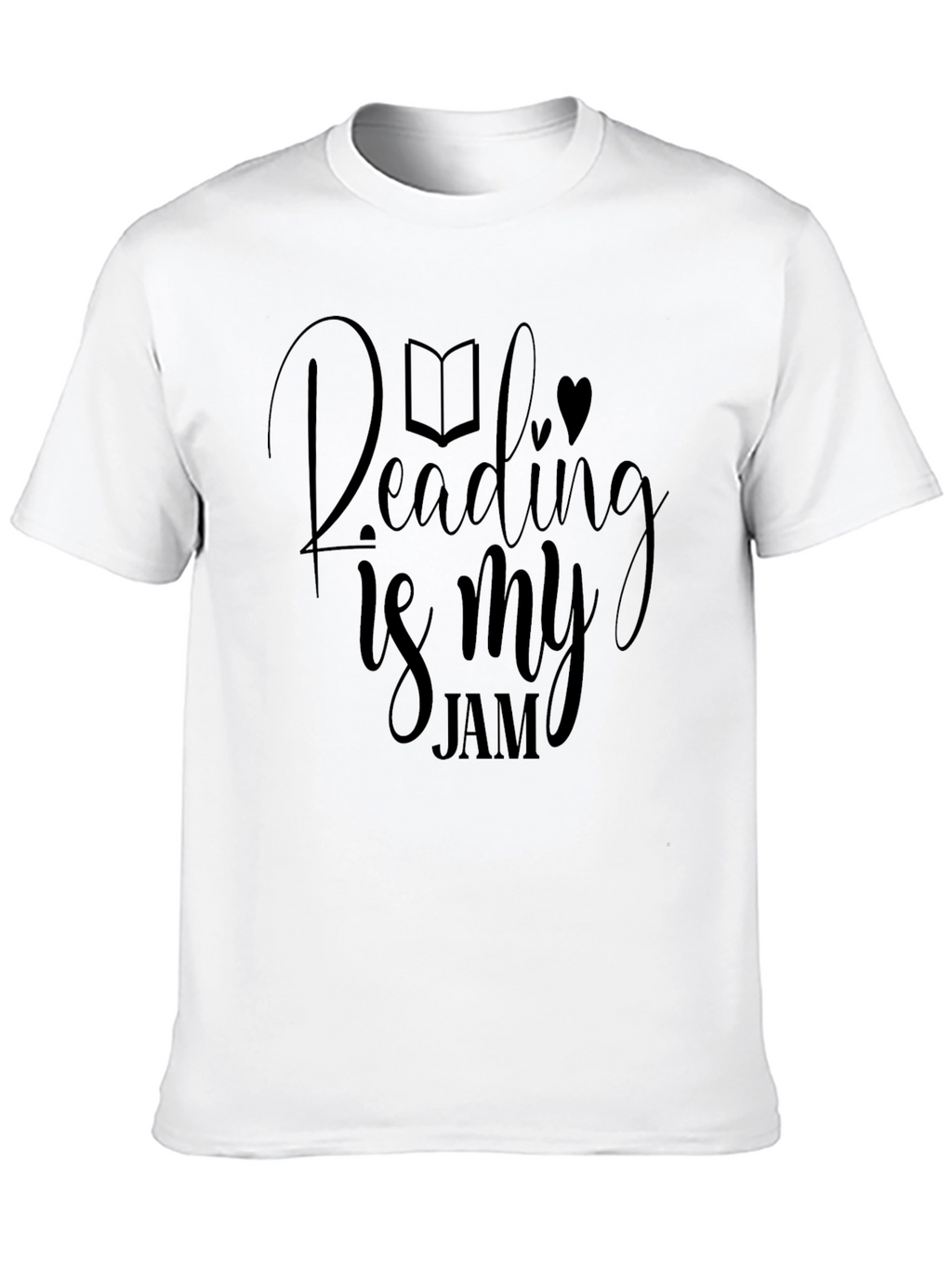 Reading is My Jam Black Graphic Tee