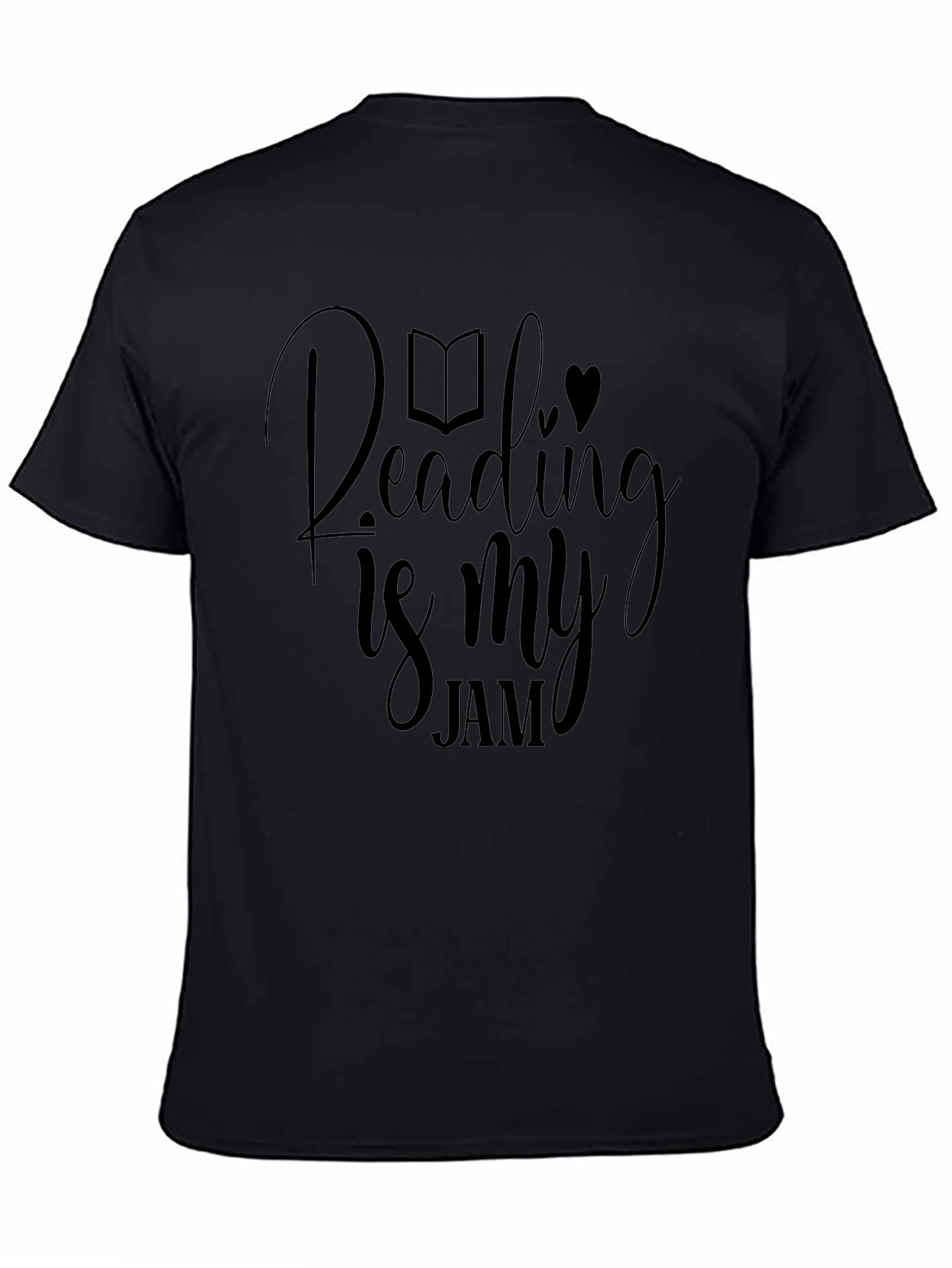 Reading is My Jam Black Graphic Tee