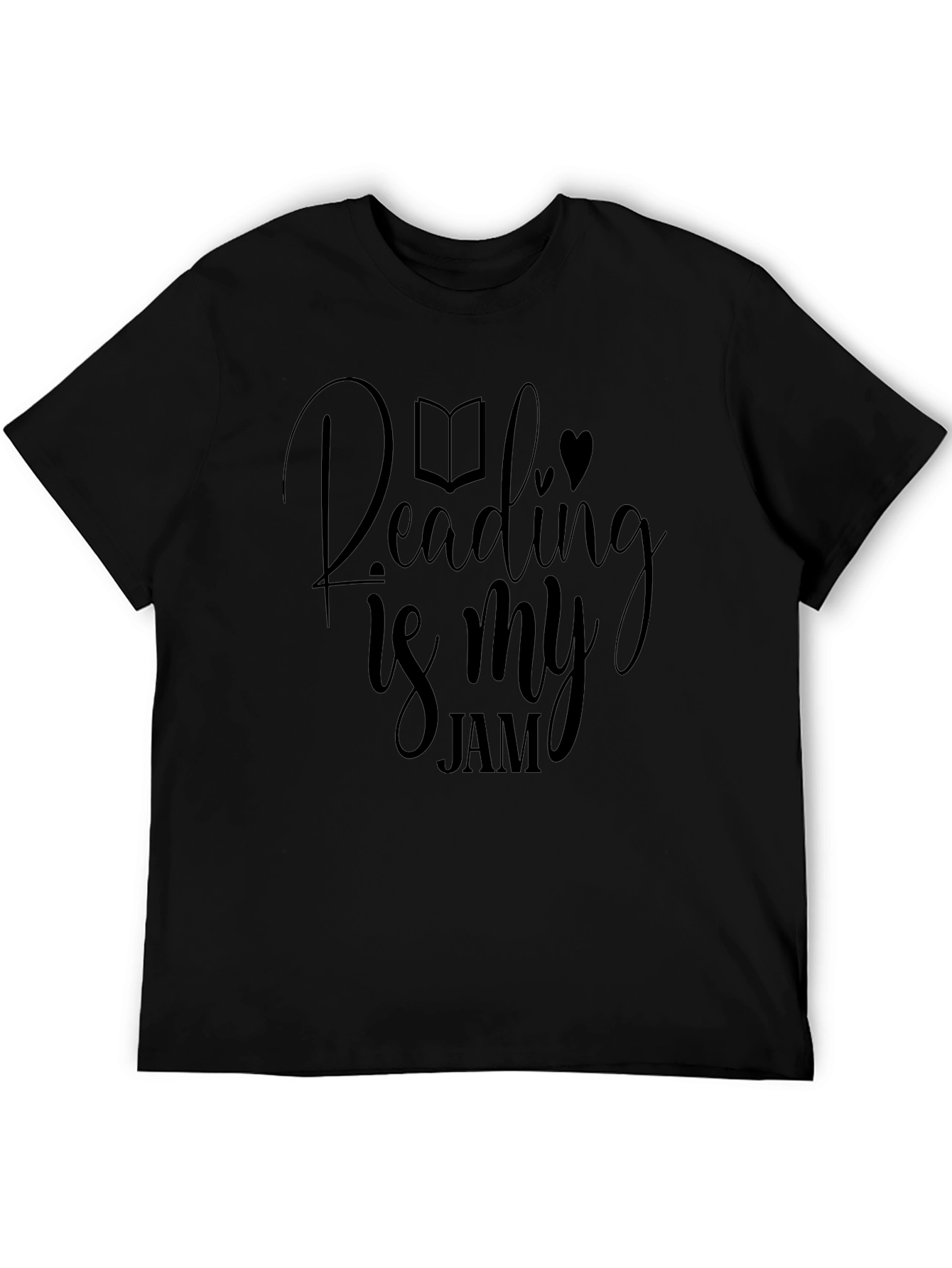 Reading is My Jam Black Graphic Tee