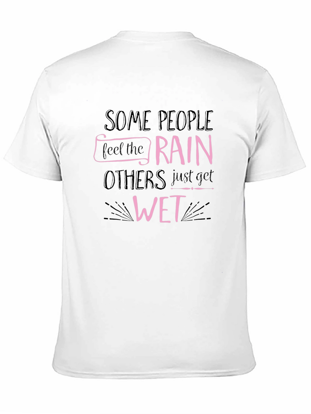 Rain & Wet Graphic Tee - Black Cotton T-Shirt