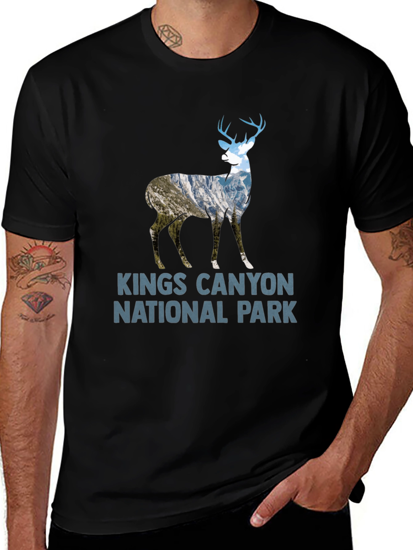 Kings Canyon National Park Deer Graphic T-Shirt