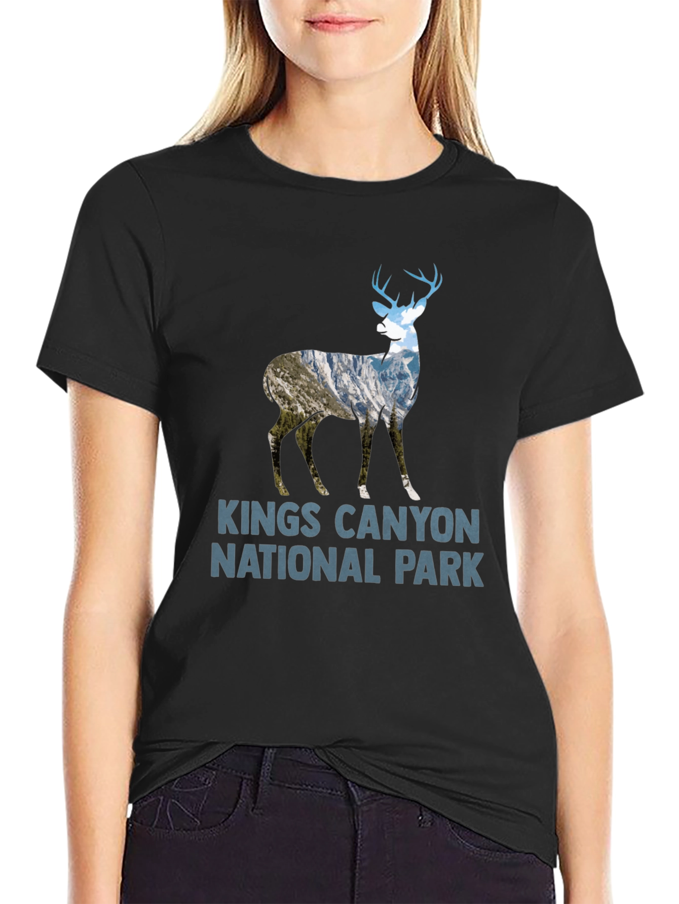 Kings Canyon National Park Deer Graphic T-Shirt