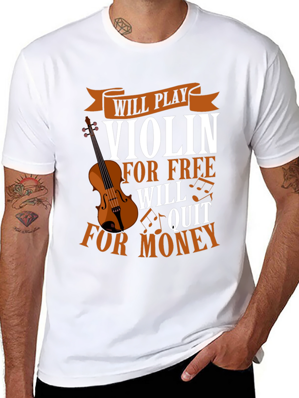 Violin Player T-Shirt - Free or Money