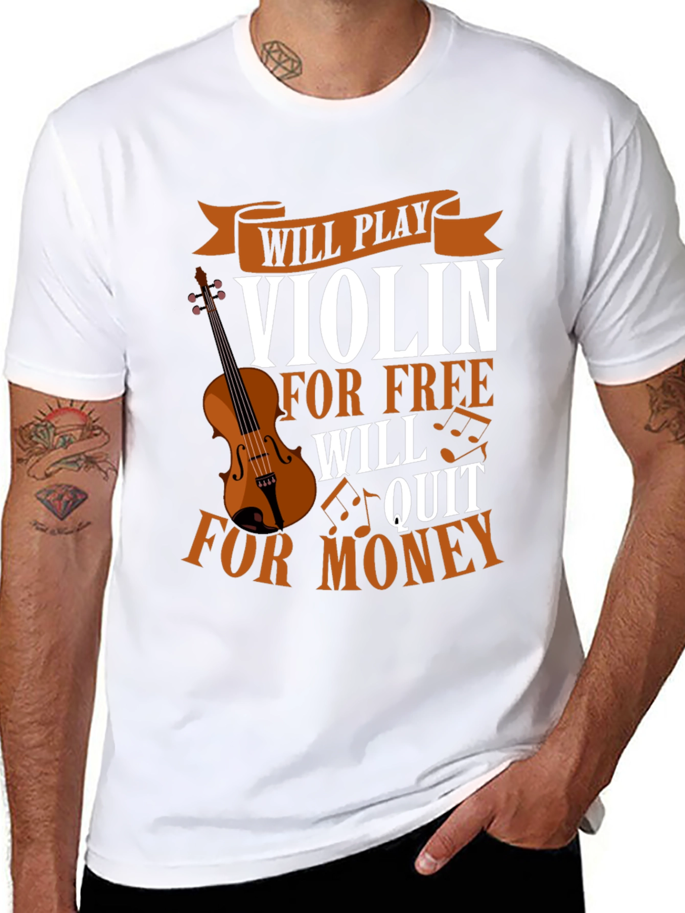 Violin Player T-Shirt - Free or Money