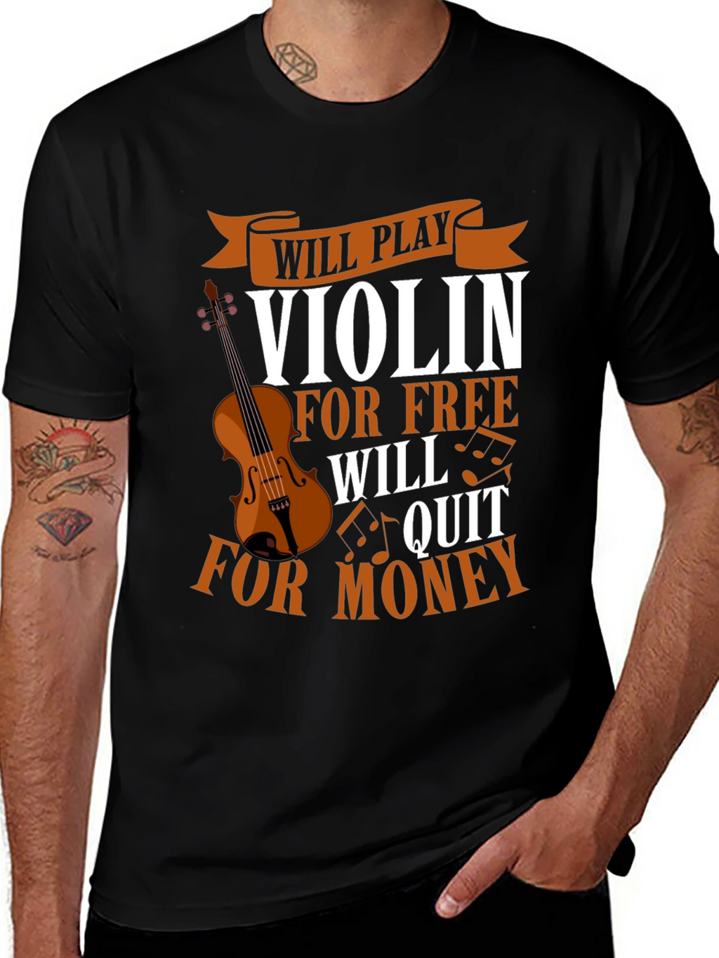 Violin Player T-Shirt - Free or Money