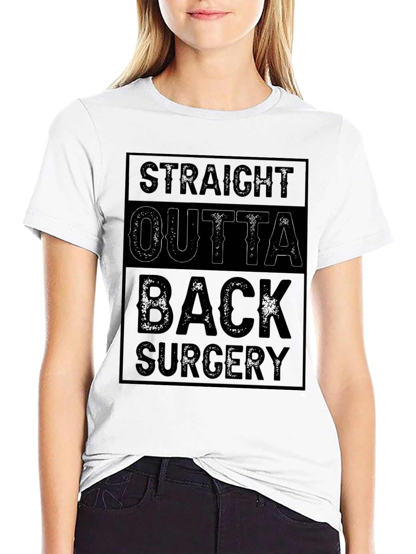 Straight Outta Back Surgery Graphic Tee