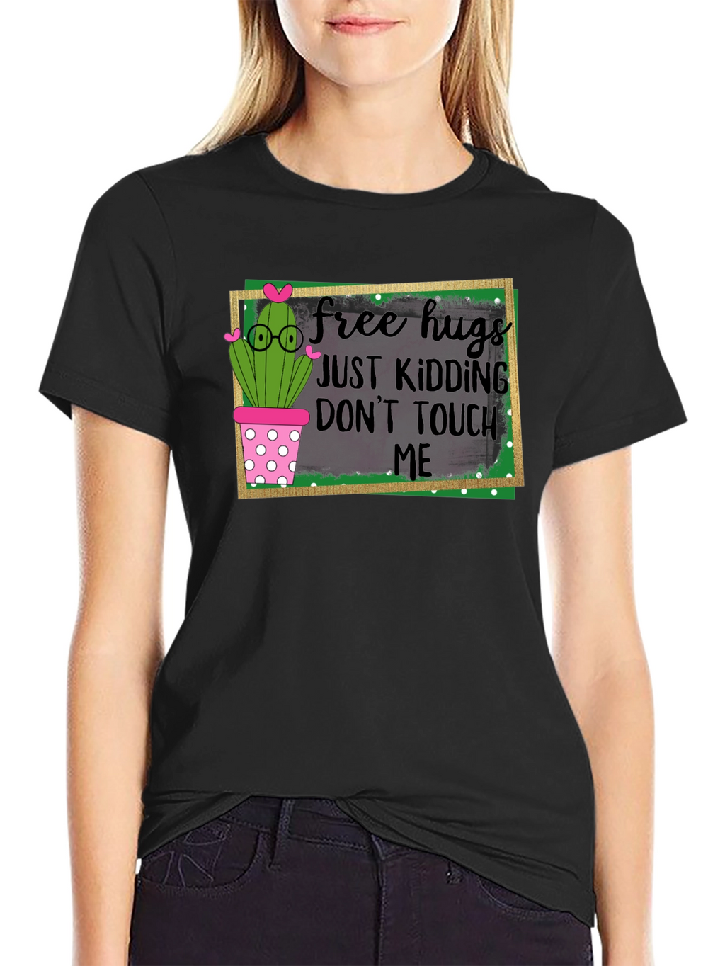 Free Hugs Cactus T-Shirt - Funny Graphic Tee