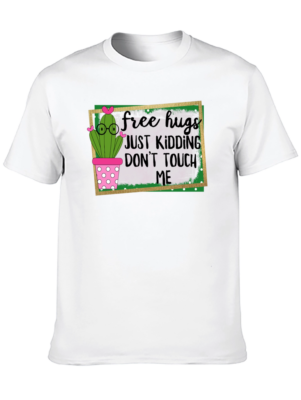 Free Hugs Cactus T-Shirt - Funny Graphic Tee