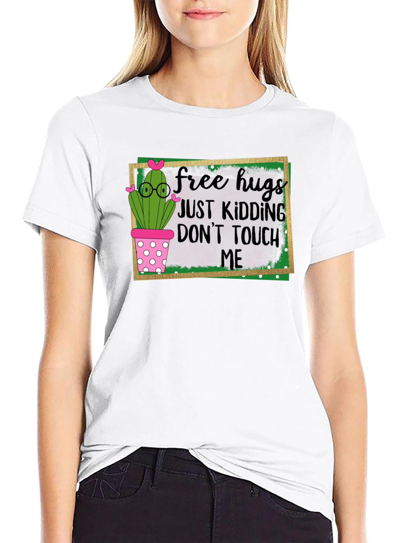 Free Hugs Cactus T-Shirt - Funny Graphic Tee