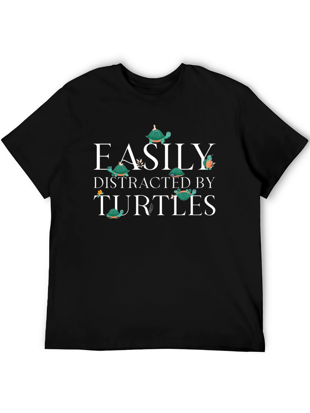 Easily Distracted By Turtles Graphic T-Shirt