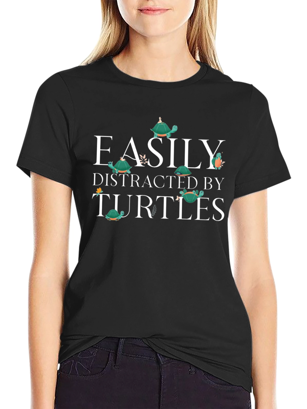 Easily Distracted By Turtles Graphic T-Shirt