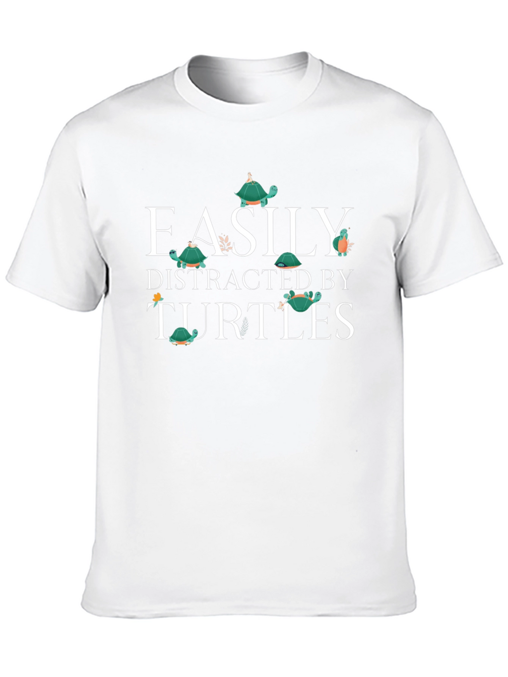 Easily Distracted By Turtles Graphic T-Shirt