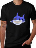 Cartoon Shark T-Shirt - Pirate Shark Tee