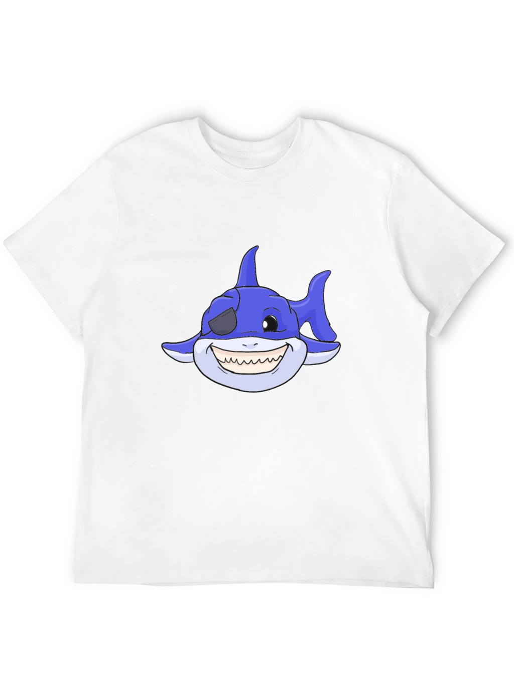 Cartoon Shark T-Shirt - Pirate Shark Tee