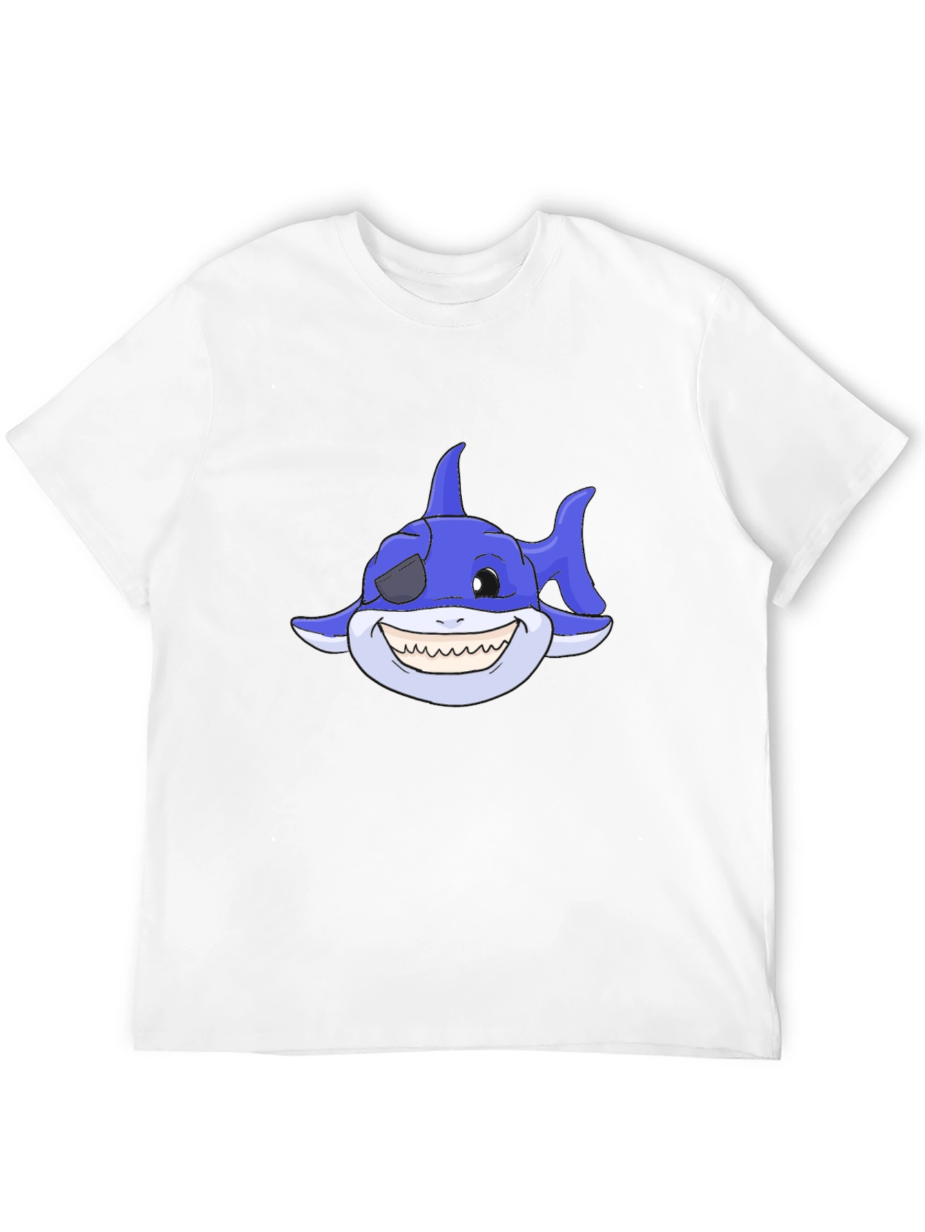 Cartoon Shark T-Shirt - Pirate Shark Tee